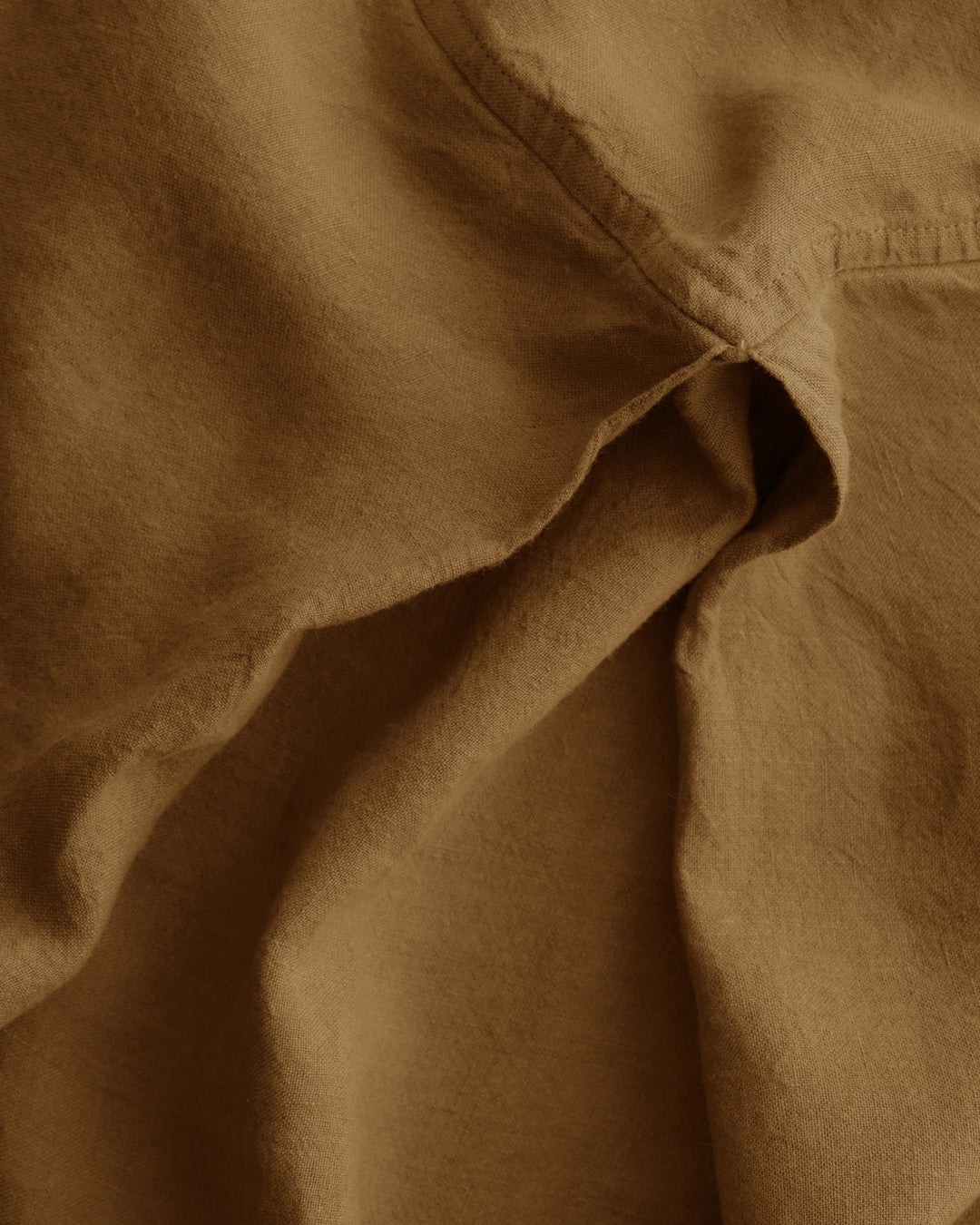 Linen Valance/Bed Skirt | Rust Tone
