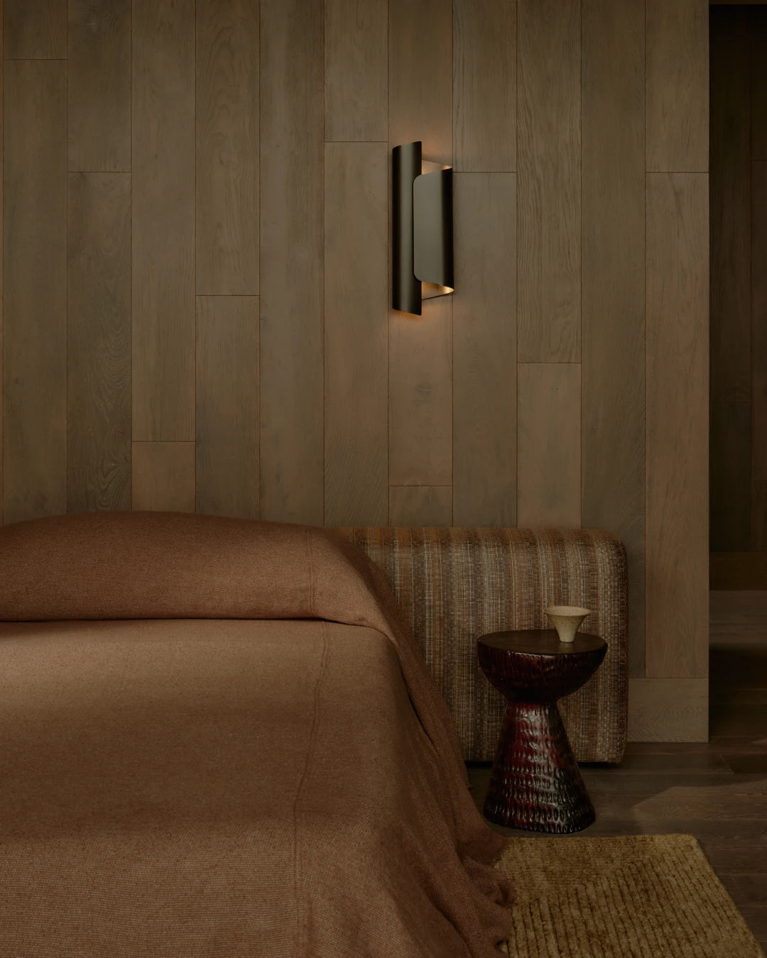 Flocca Heavyweight Linen Bedcover - Russo/Lina