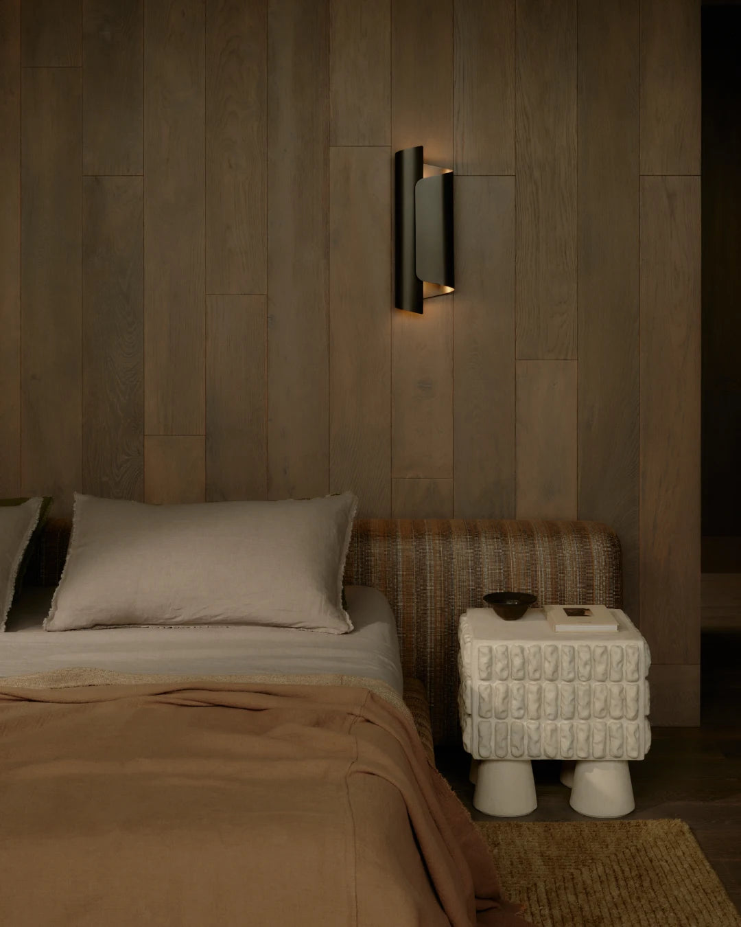 Flocca Heavyweight Linen Bedcover - Russo/Lina