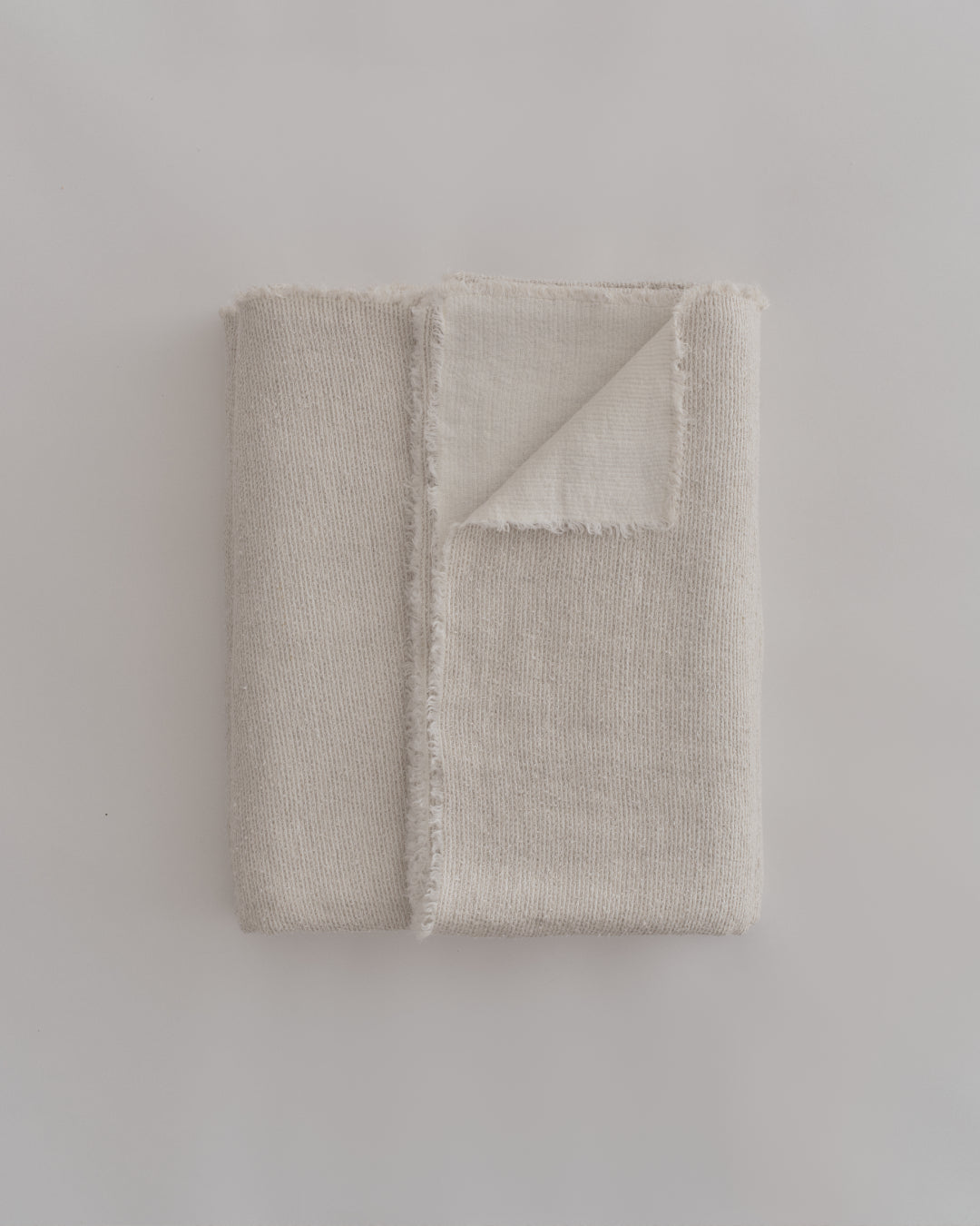 Flocca Heavyweight Linen Bedcover - Crema/Lina