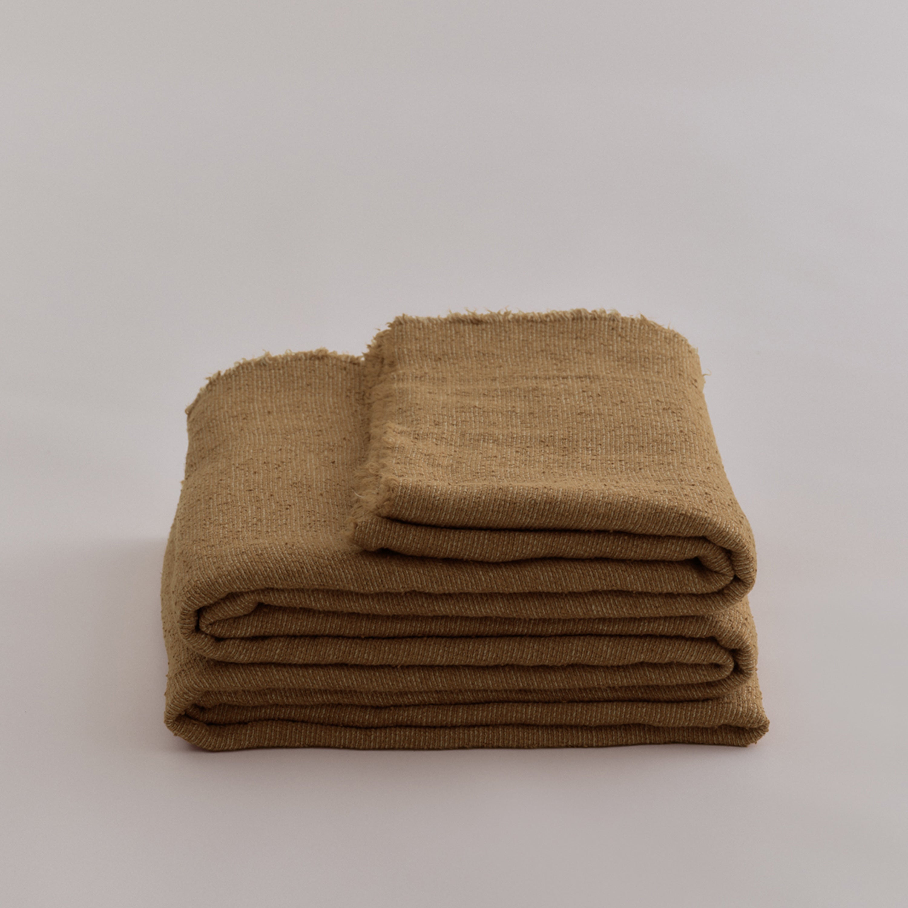 Flocca Heavyweight Linen Bedcover - Russo/Lina