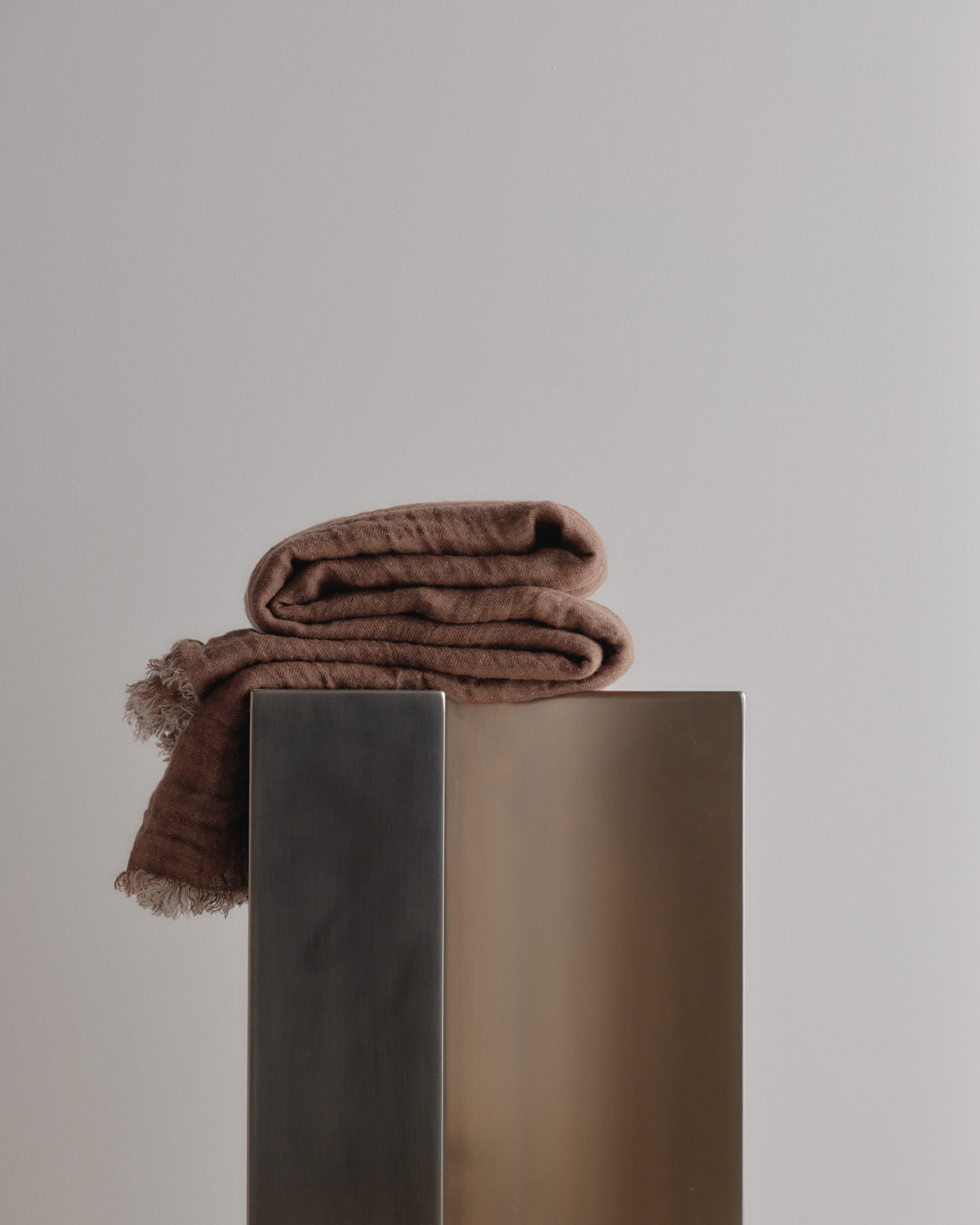 Crush Double Linen Throw Blanket - Floss/Moro