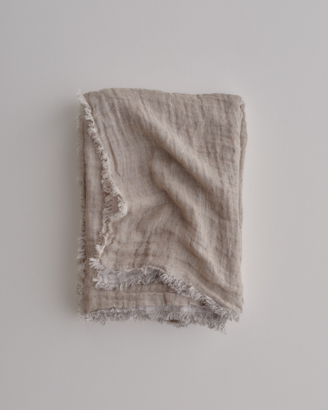 Crush Double Linen Throw Blanket  - Petra/Kali