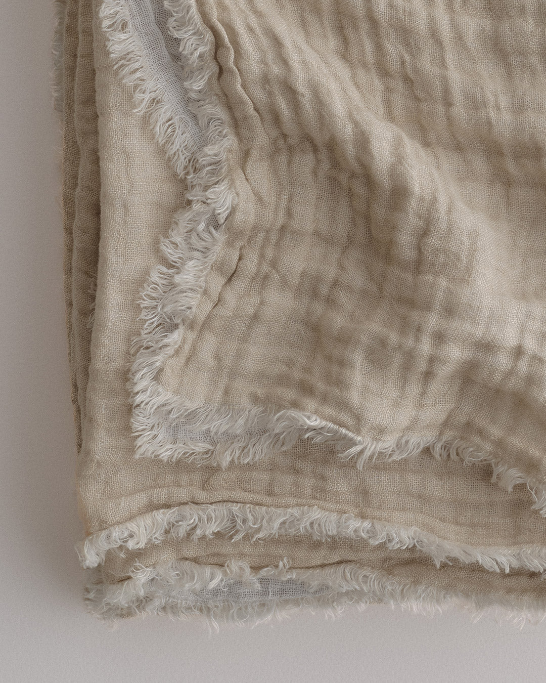 Crush Double Linen Throw Blanket - Ayrton/Sable