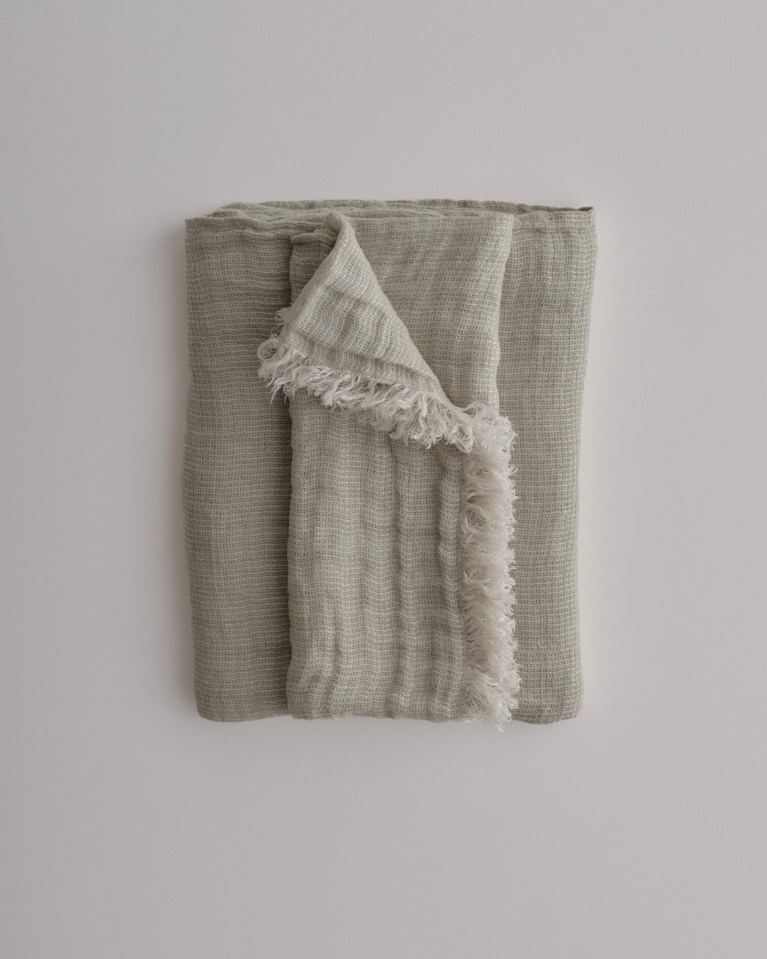 Linen Throw Blanket | Silvery Sage