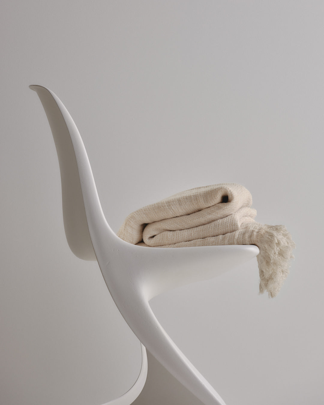 Linen Throw Blanket | Antique White