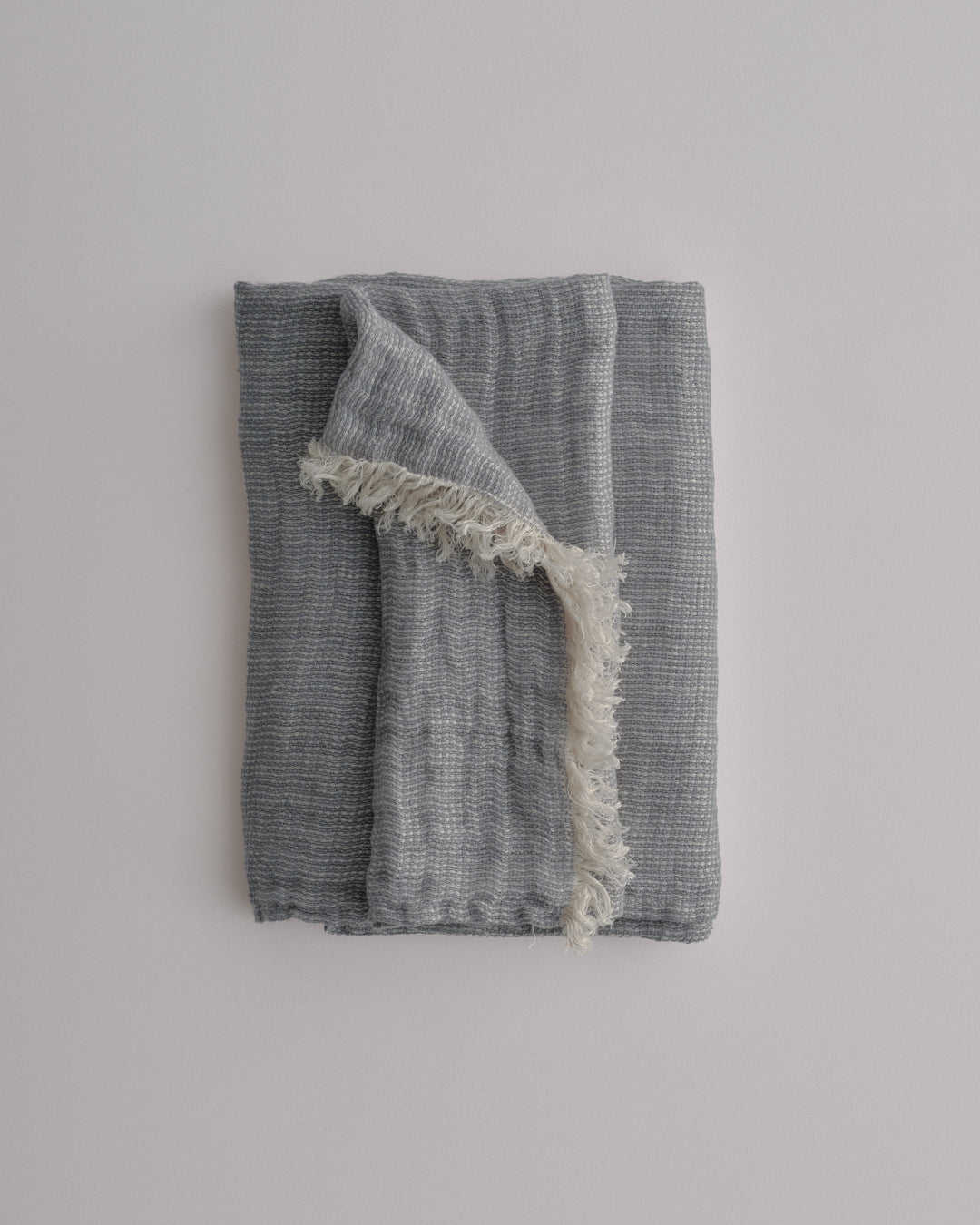 Linen Throw Blanket | Deep Sea Blue