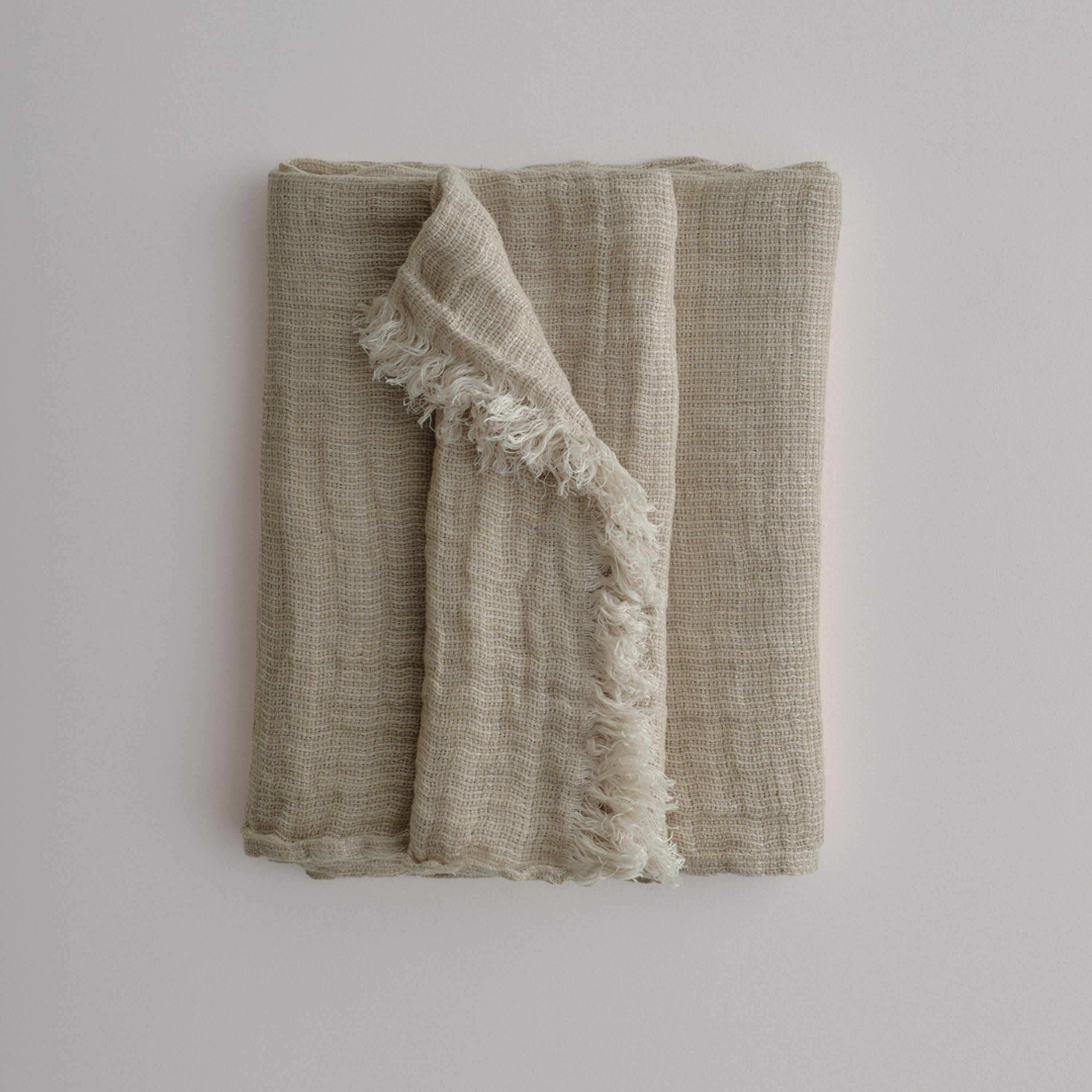 Crush Linen Throw Blanket - Fysk Melange