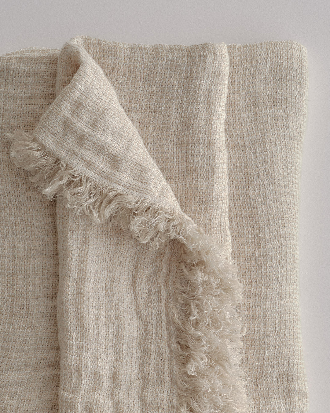 Crush Linen Throw Blanket - Ayrton Melange