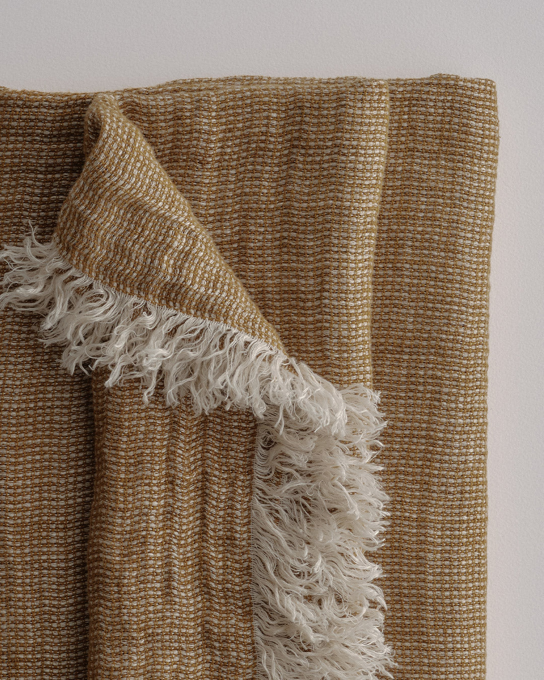 Crush Linen Throw Blanket - Brun Melange