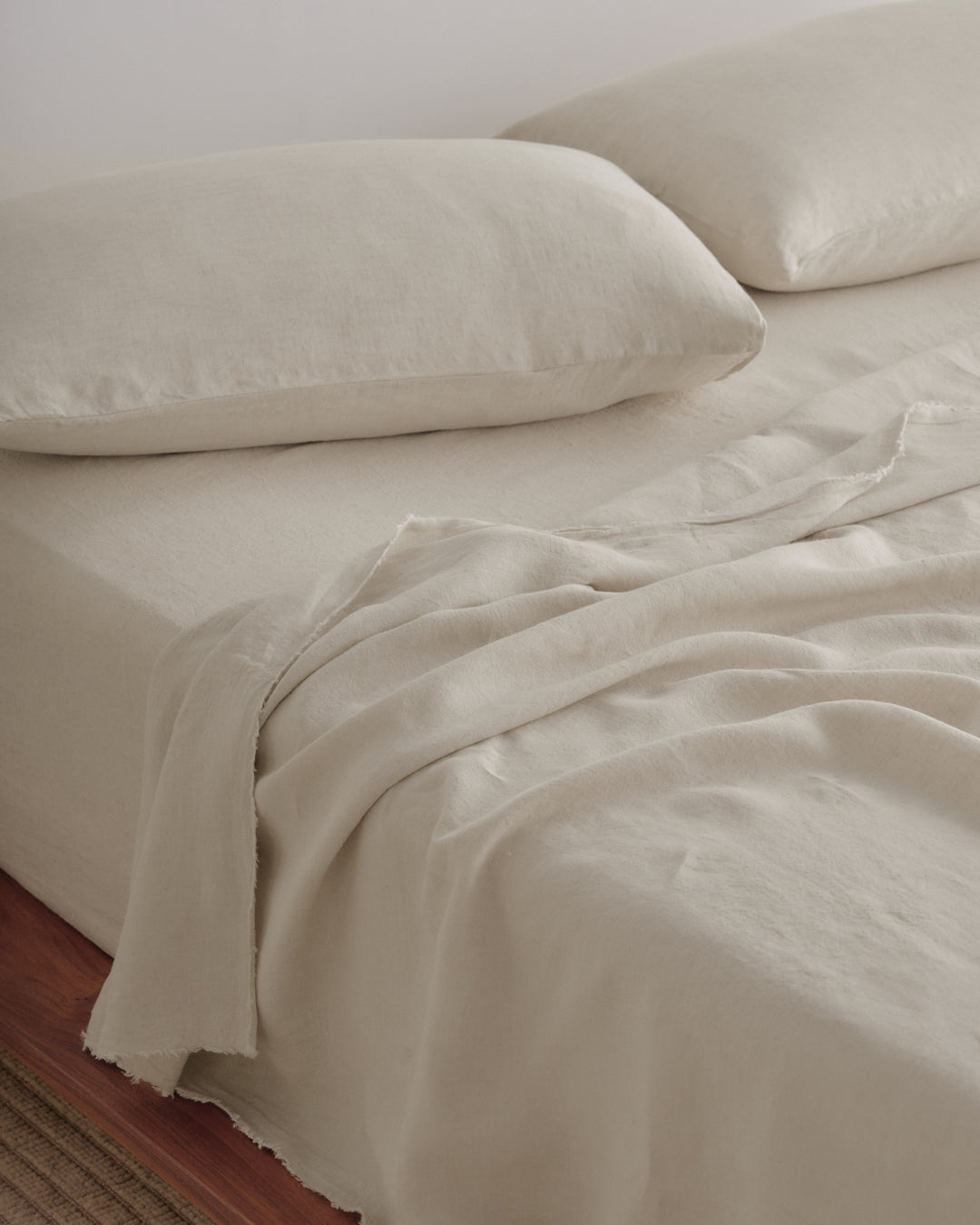 Flocca Linen Flat Sheet | Sandy Color