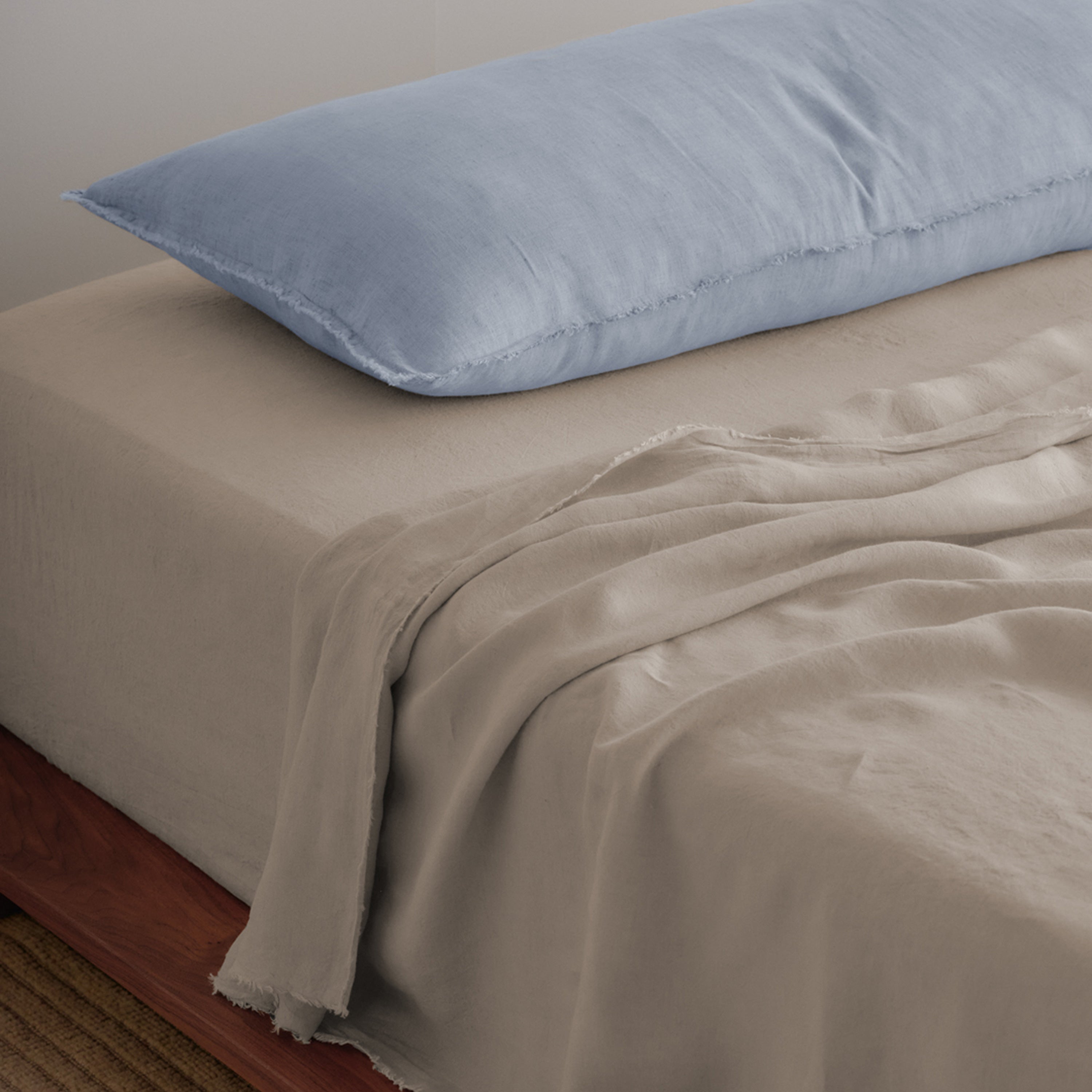 Flocca Linen Body Pillow - Azzura