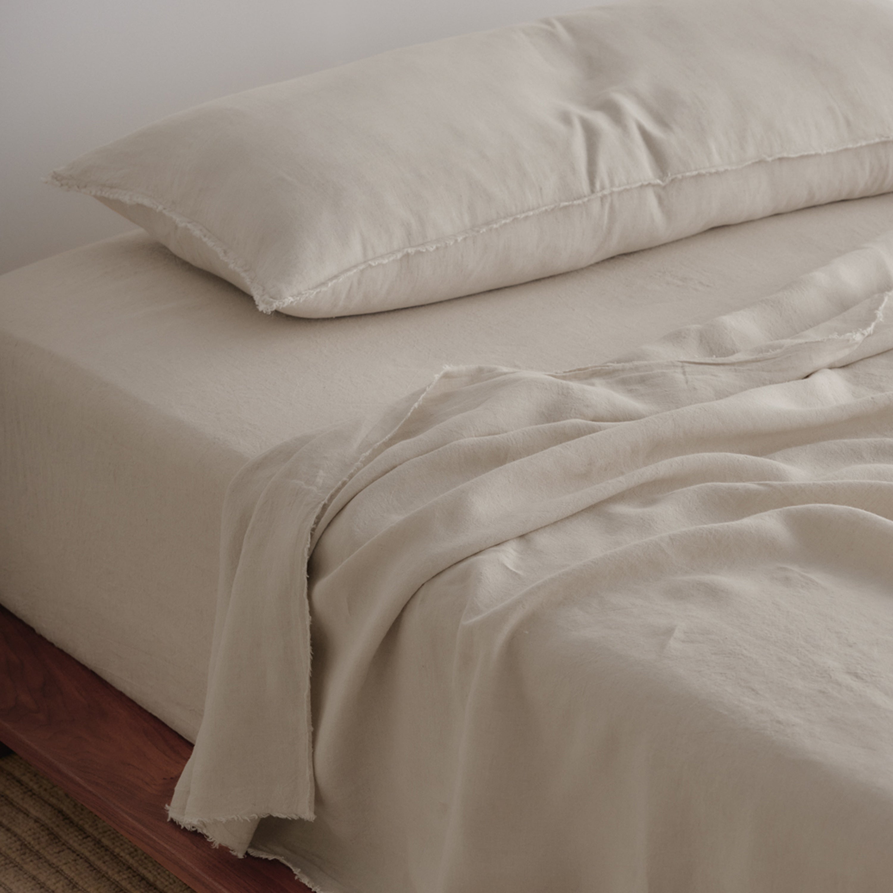 Flocca Linen Body Pillow - Sable