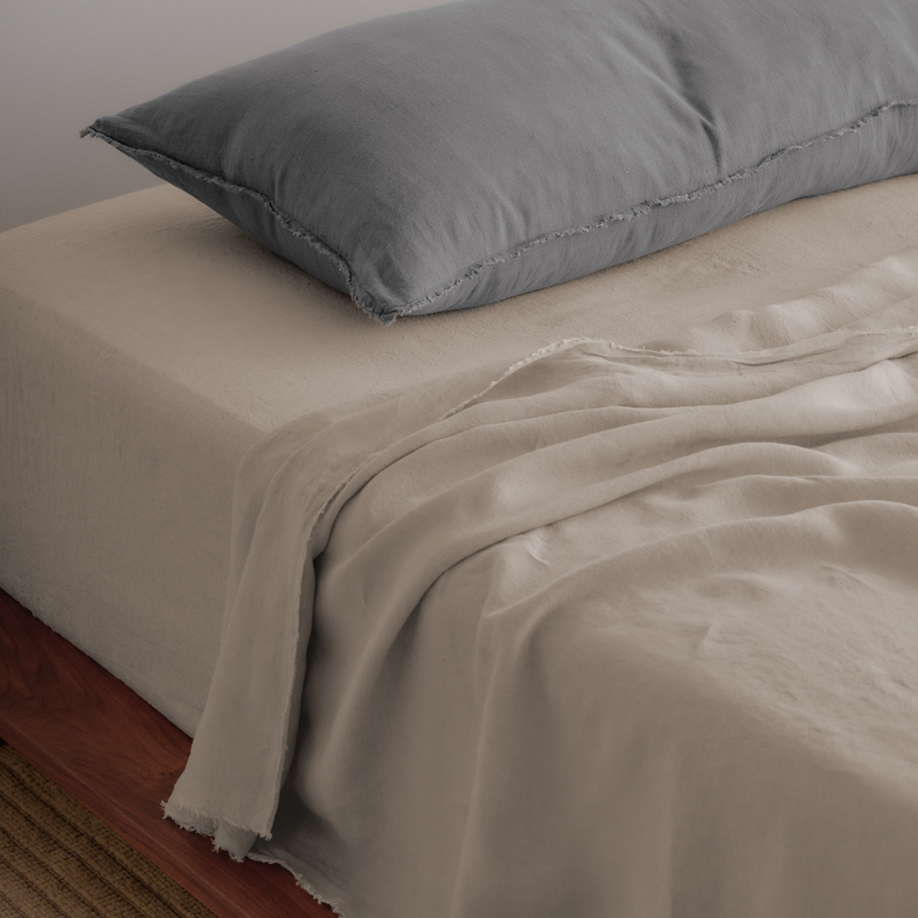 Flocca Linen Body Pillow - Tempest