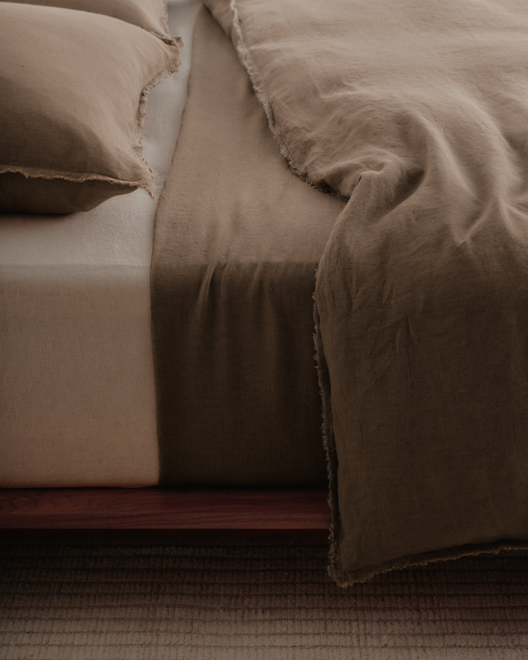 Linen Duvet Cover | Chocolate Brown