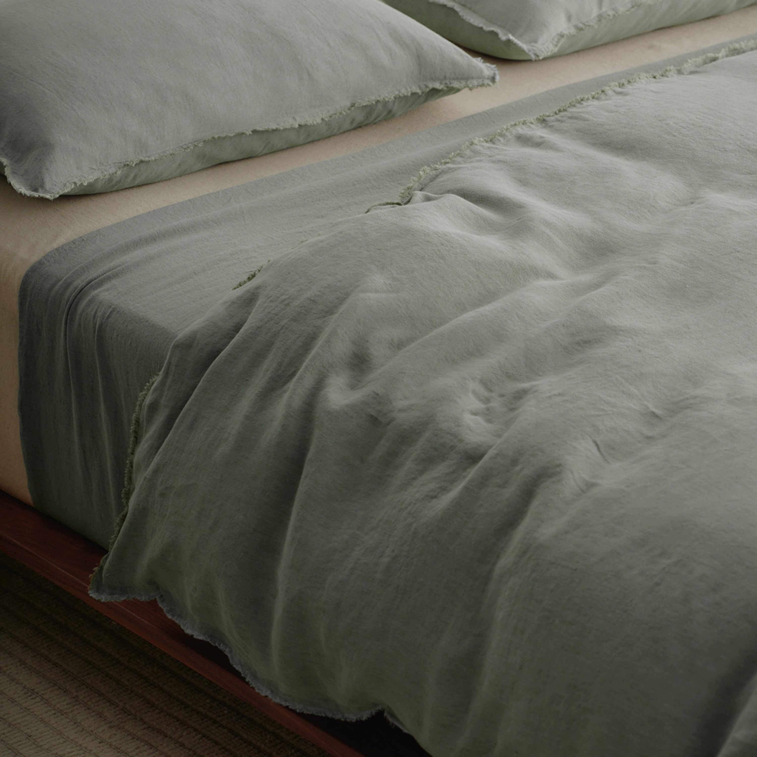 Flocca Linen Duvet Cover - Mare