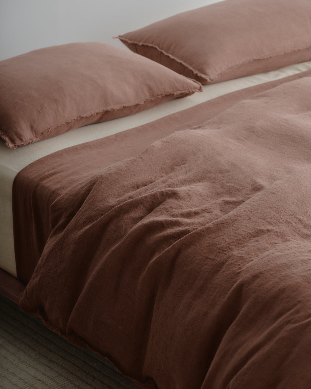 Linen Duvet Cover | Muted Mulberry