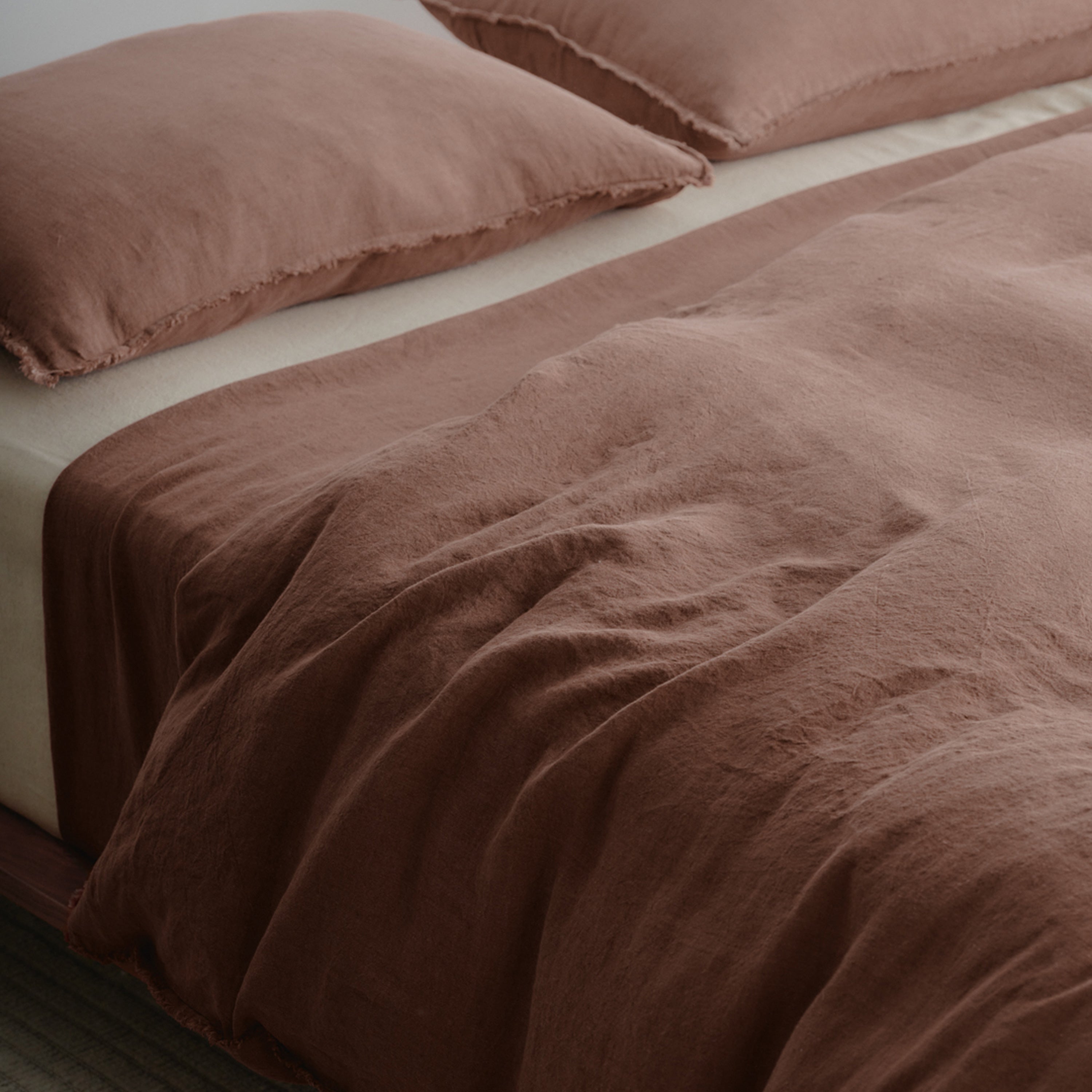 Flocca Linen Duvet Cover - Moro