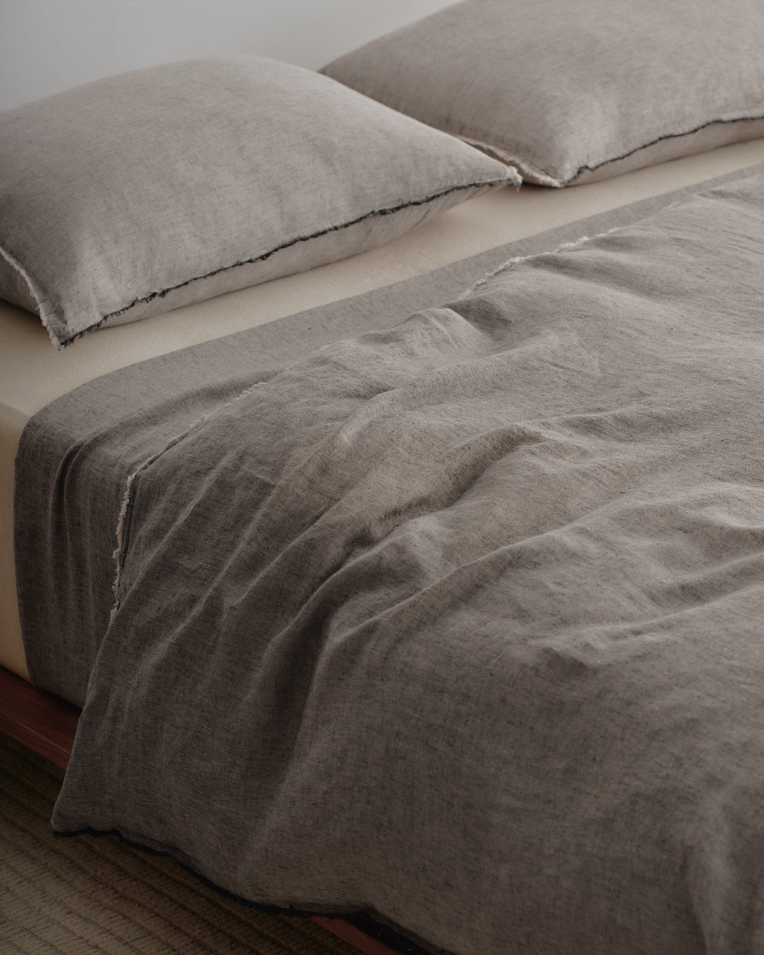 Linen Duvet Cover | Muted Black
