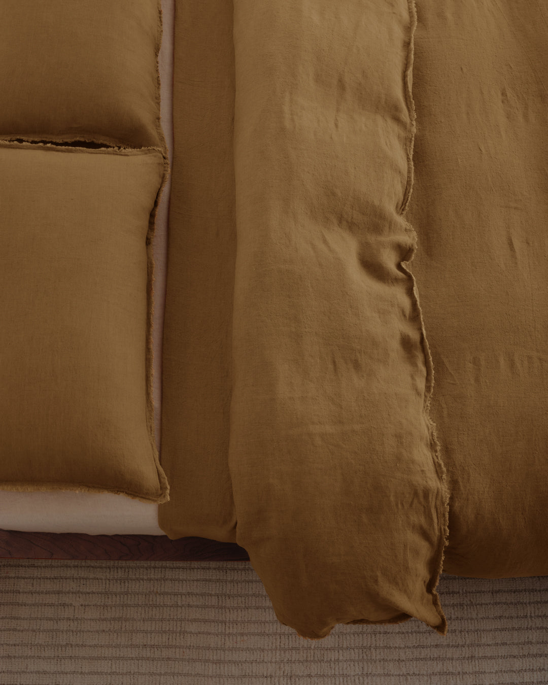 Linen Duvet Cover | Rust Tone