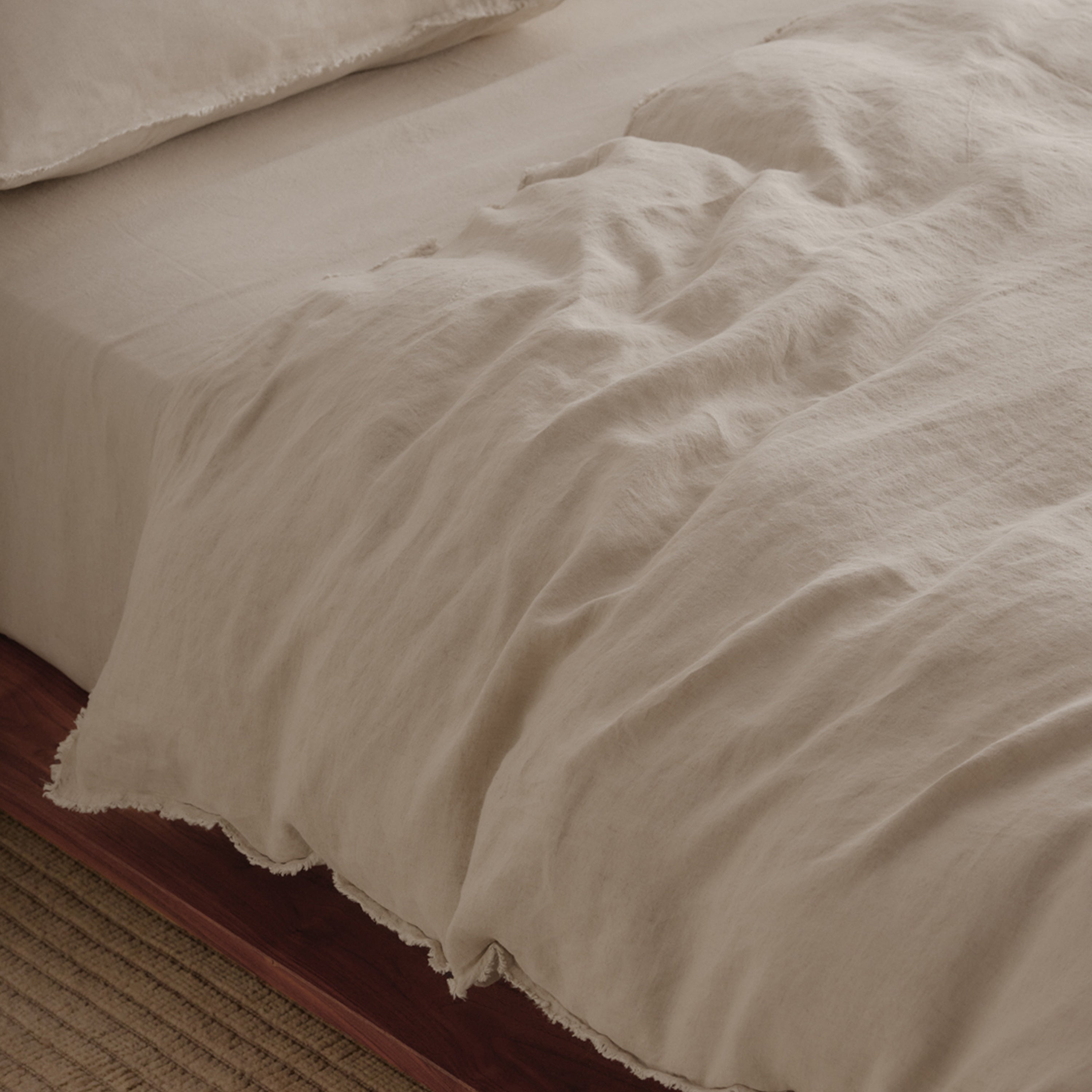 Flocca Linen Duvet Cover - Sable