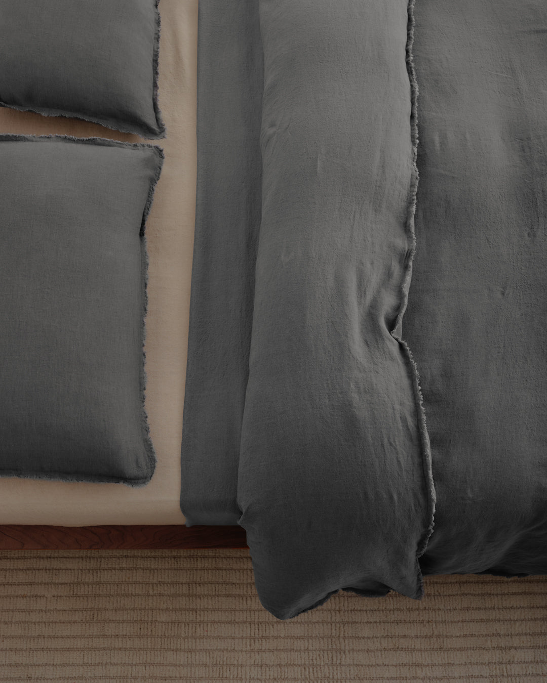 Linen Duvet Cover | Charcoal Grey