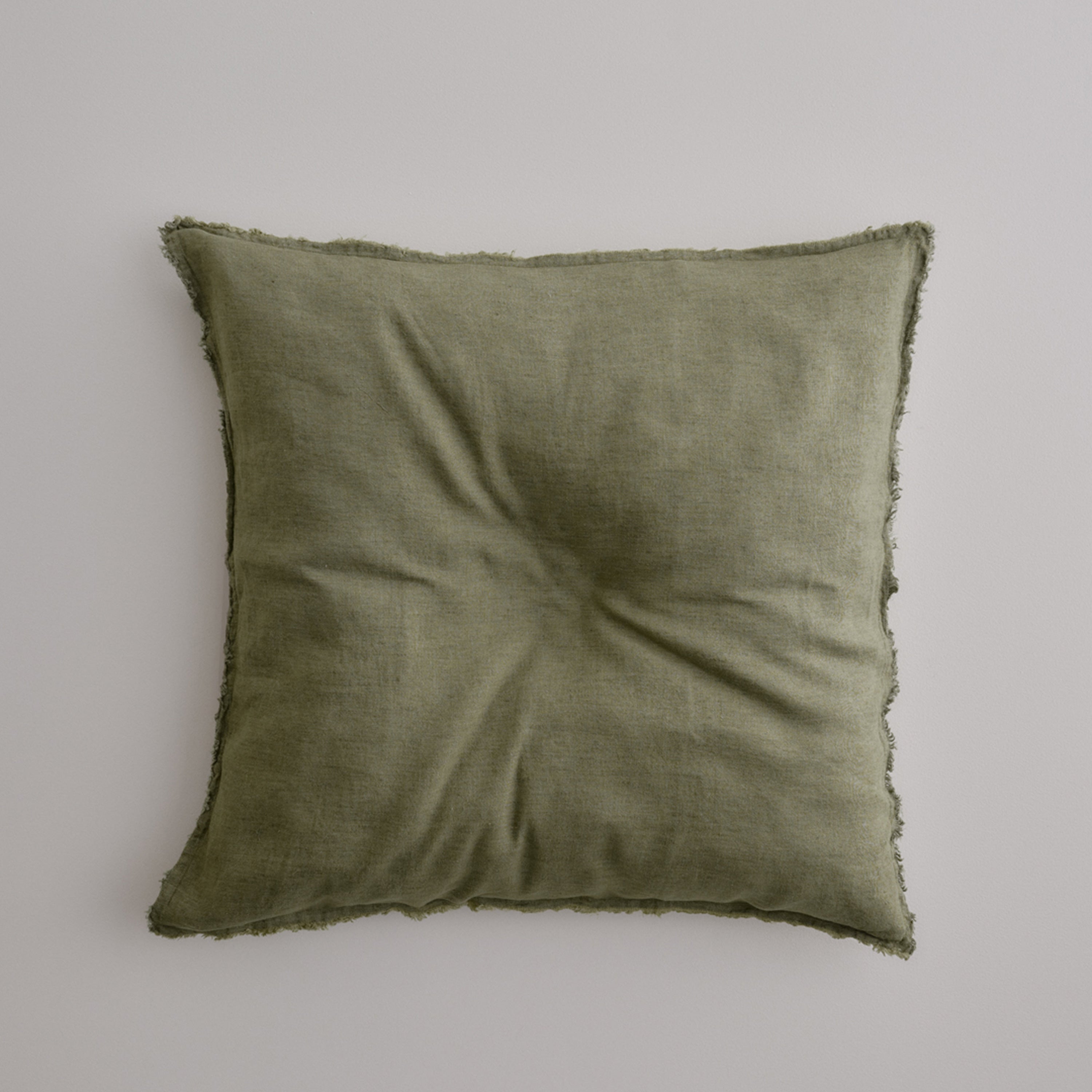 Flocca Linen Euro Sham - Armee