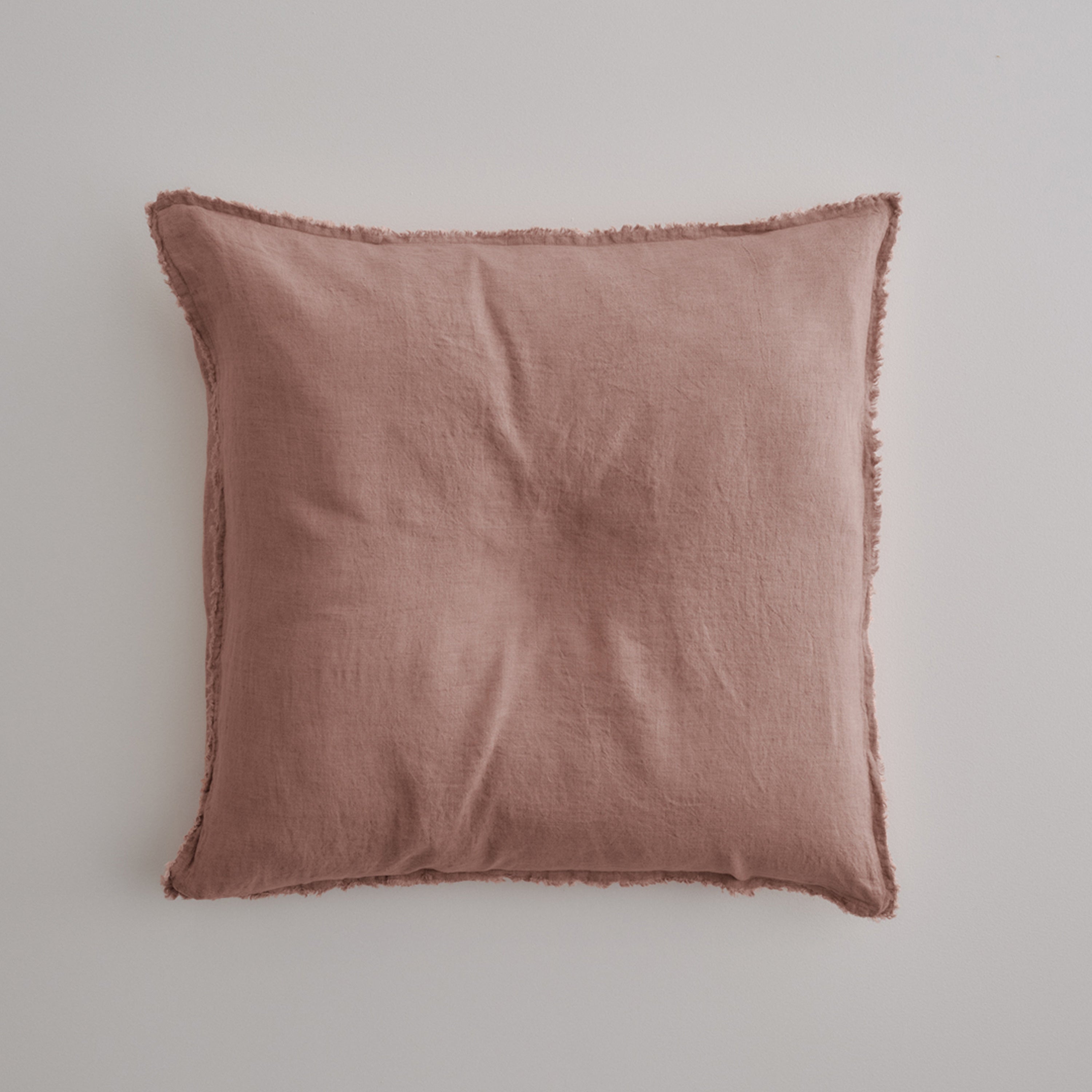 Flocca Linen Euro Sham - Rosa