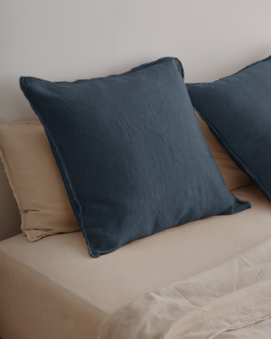European Linen Pillowcases | Navy Blue