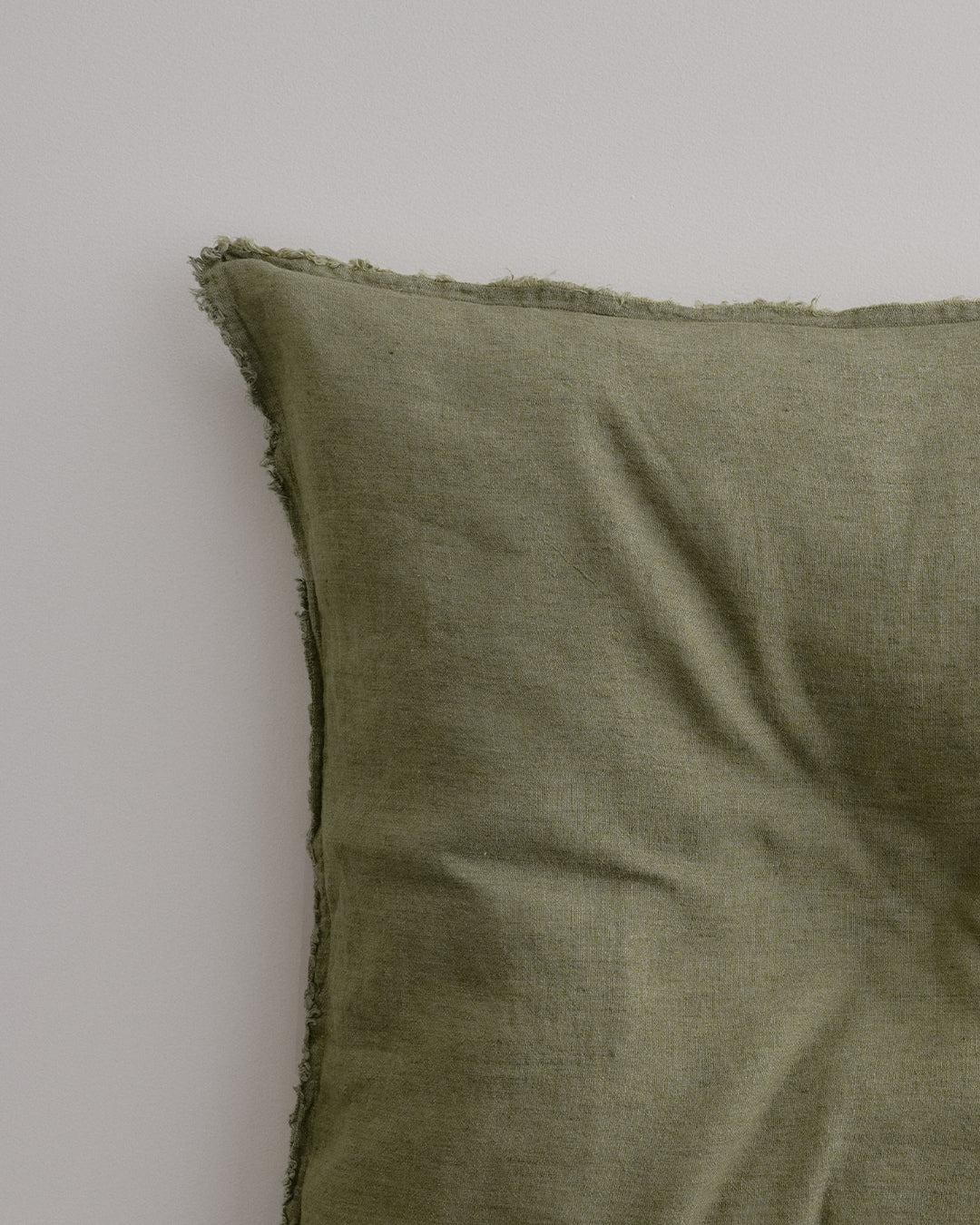 Flocca Linen Euro Sham - Armee