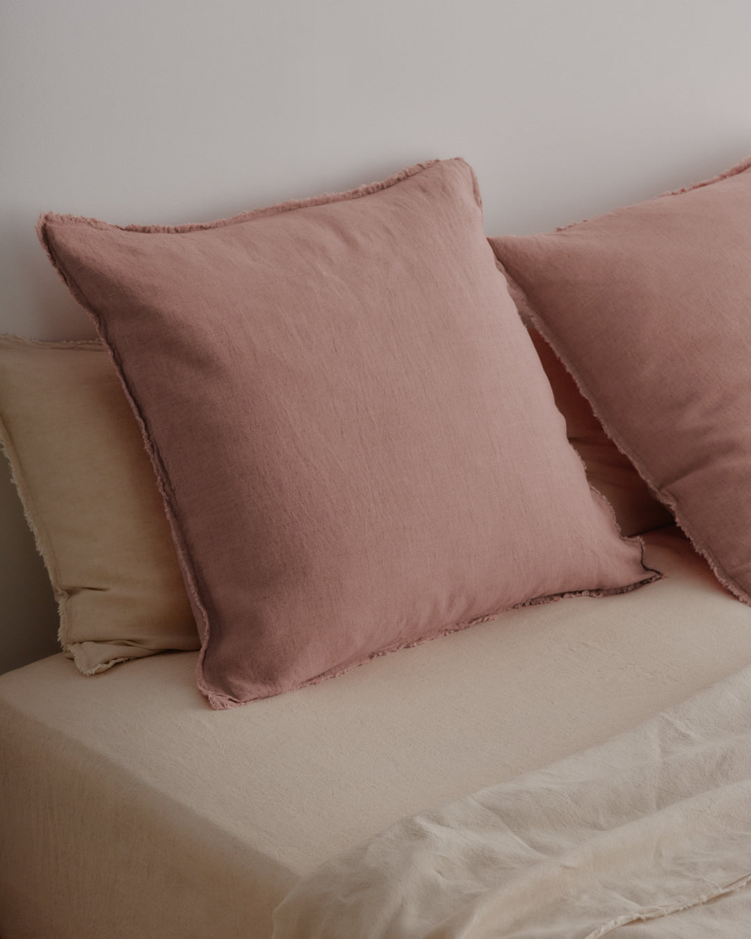 European Linen Pillowcases | Clay Pink
