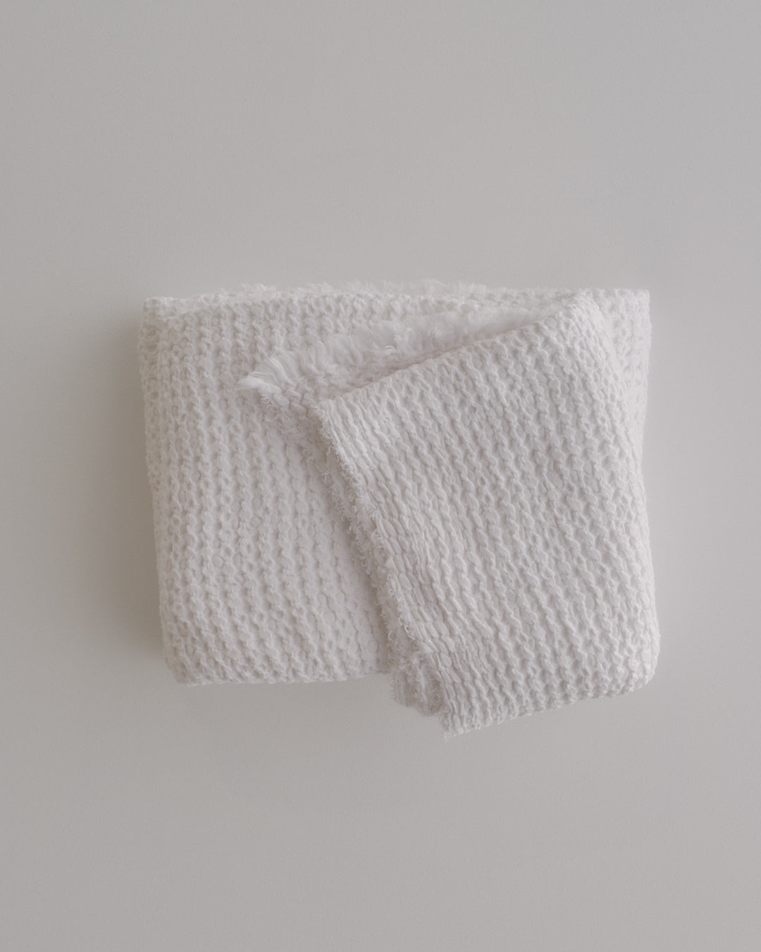 Linen Blanket | Antique White Luxury Throw