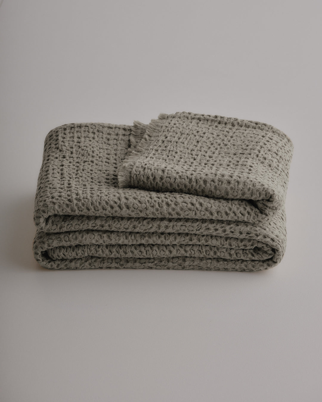 Linen Blanket | Cool Brown Throw