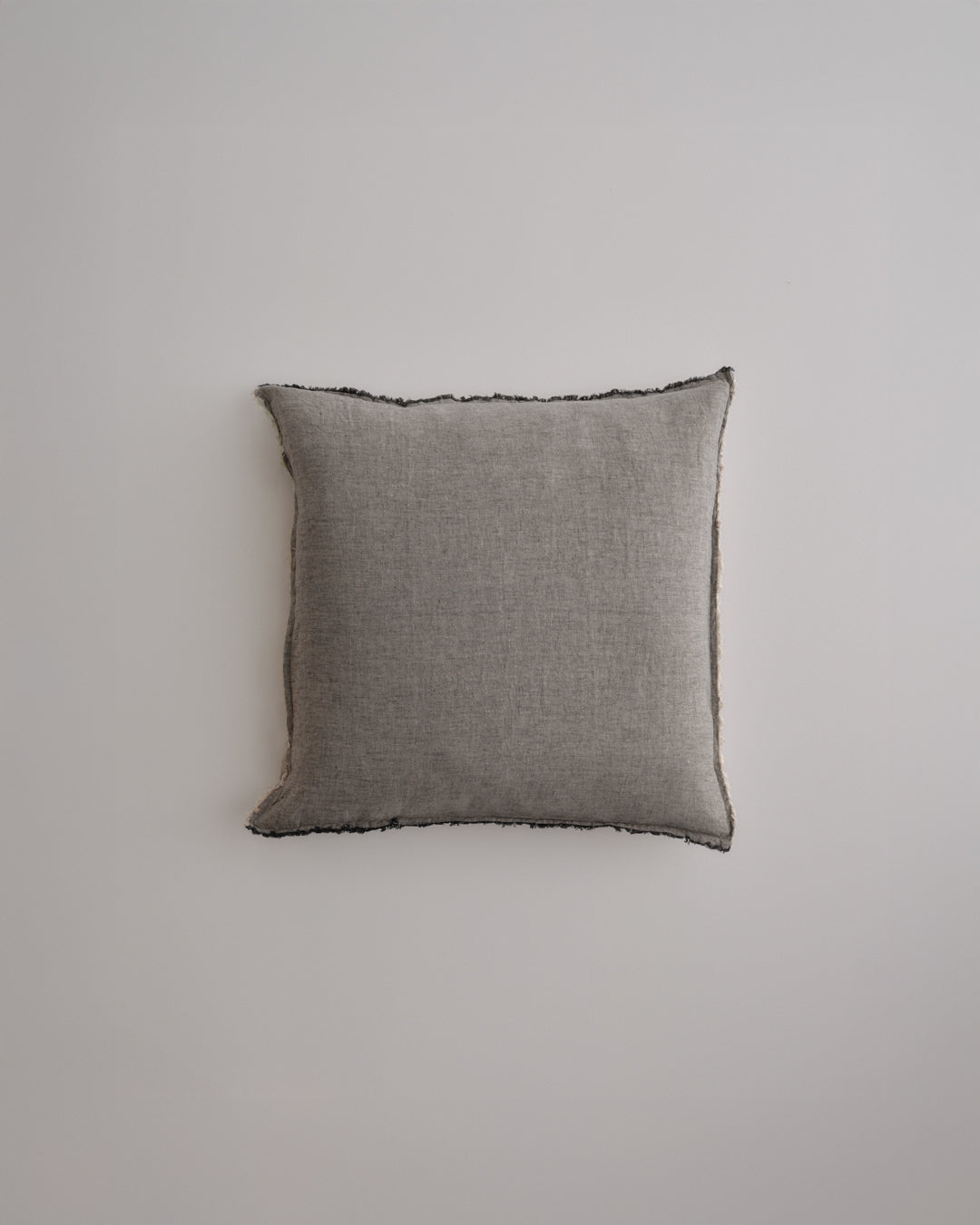 Linen Cushion & Cover | Muted Black