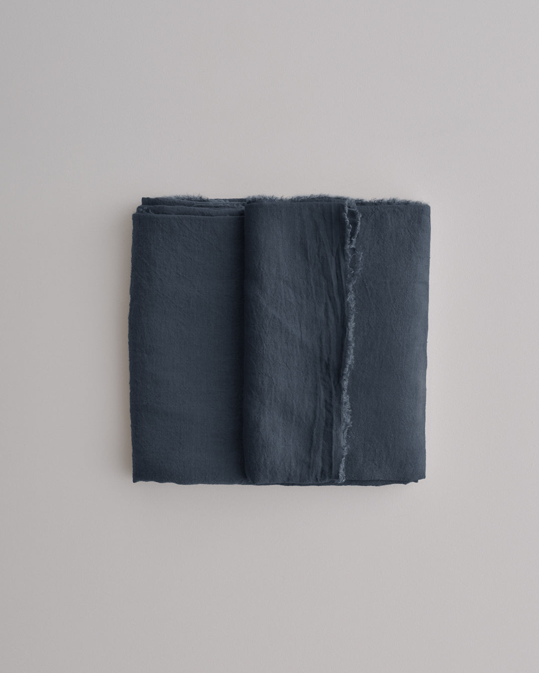 Linen Flat Sheet | Navy Blue