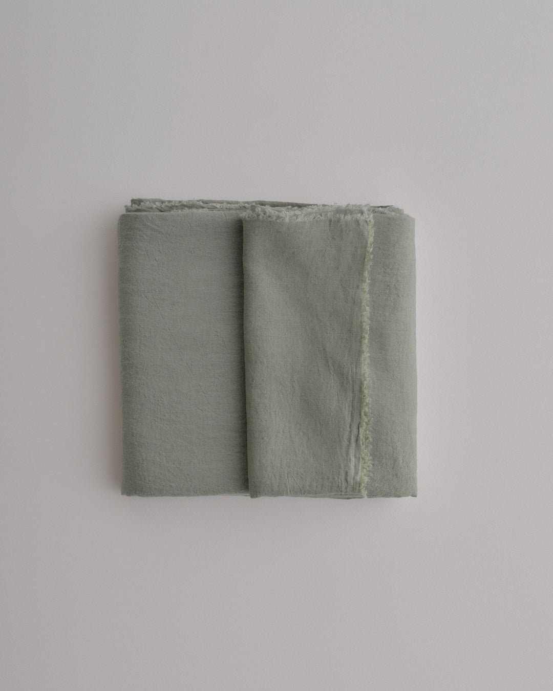 Linen Flat Sheet | Oceanic Green Blue