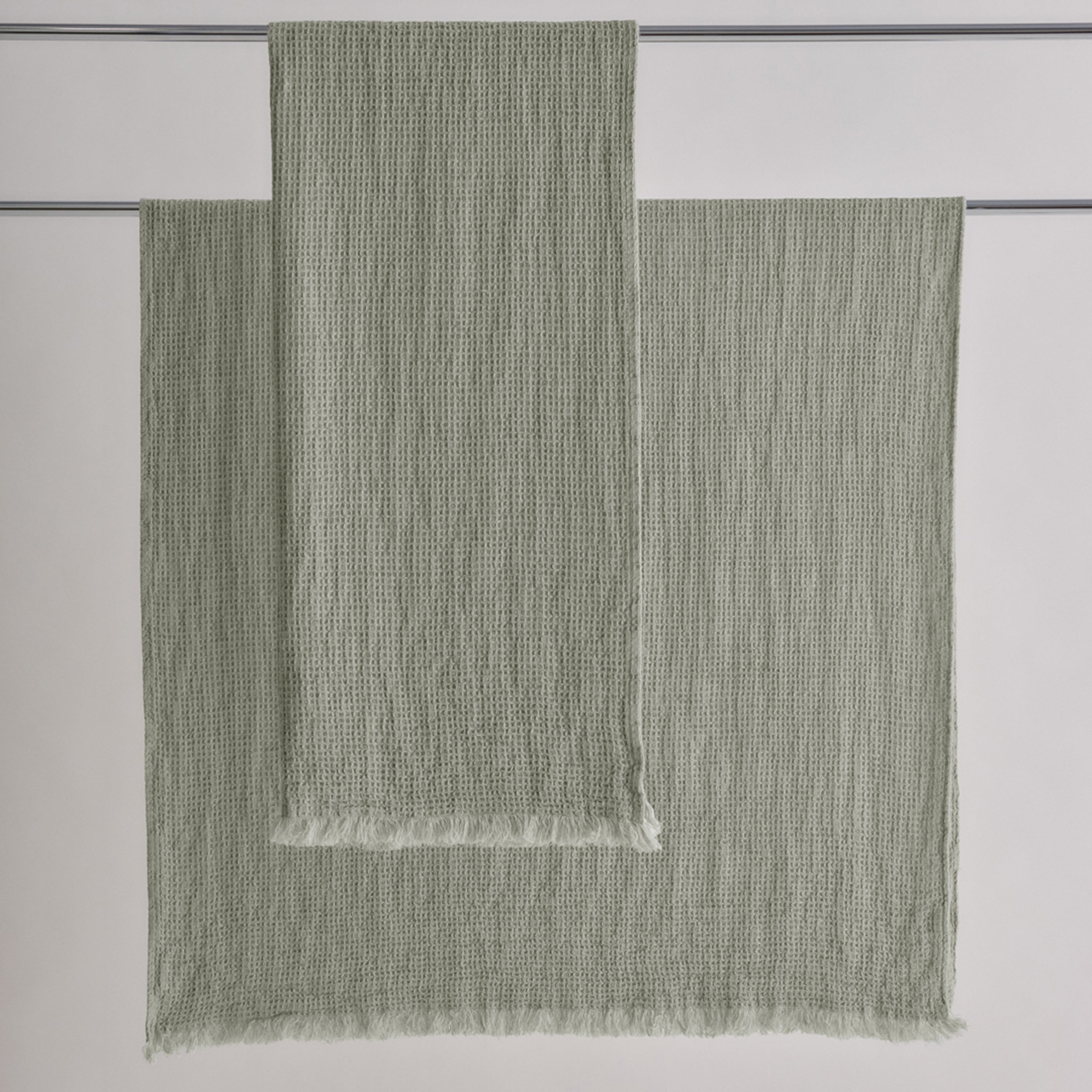 Flocca Linen Bath Towel - Argent