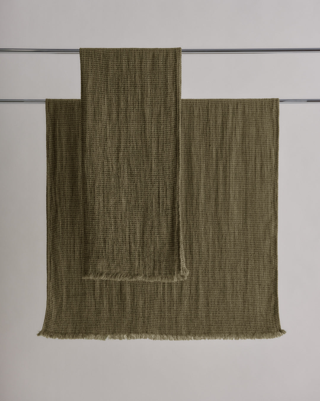 Luxury Linen Bath Towel | Deep Khaki