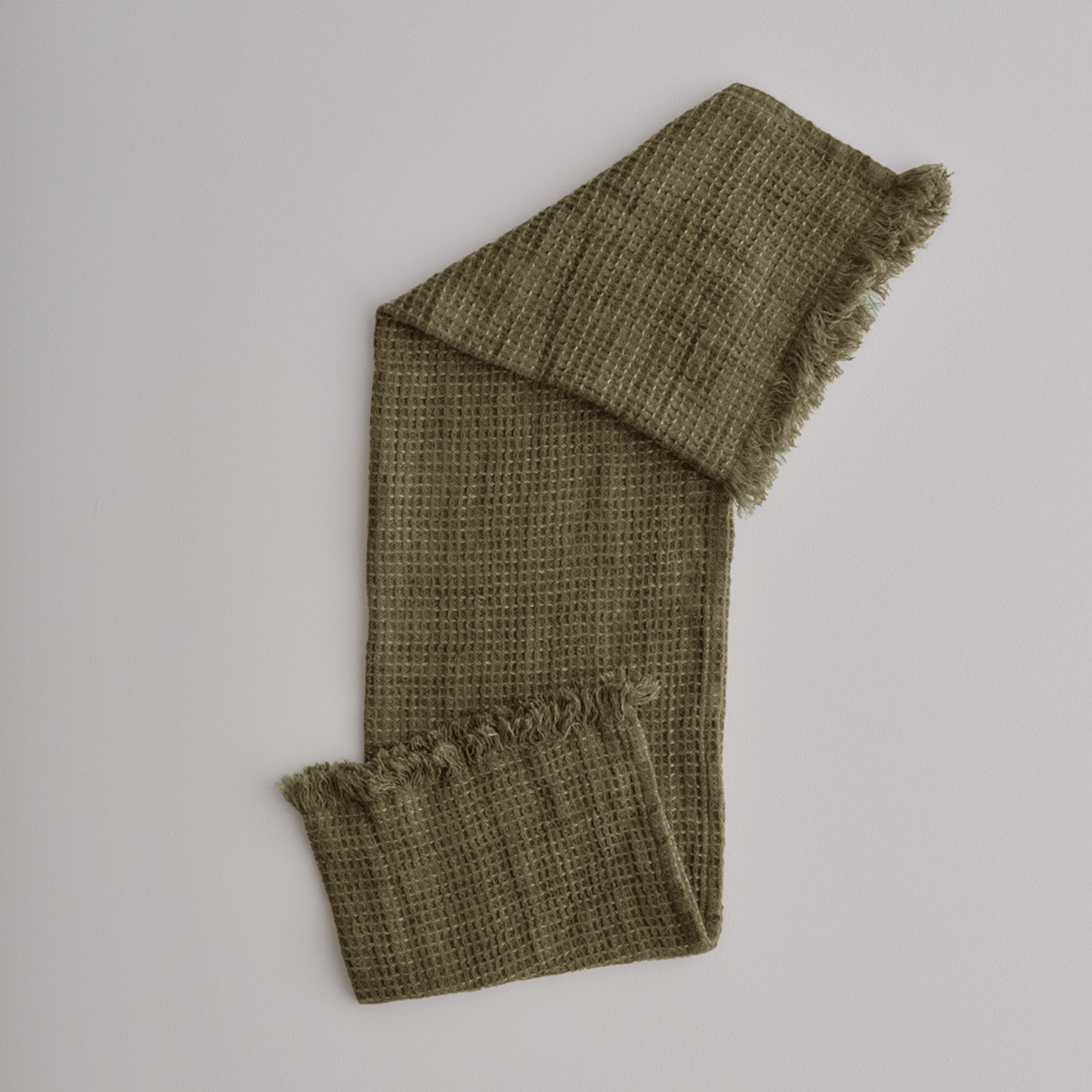 Flocca Linen Hand Towel - Armee