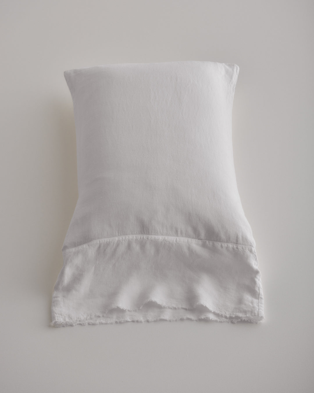 Long Linen Pillowcases | Antique White