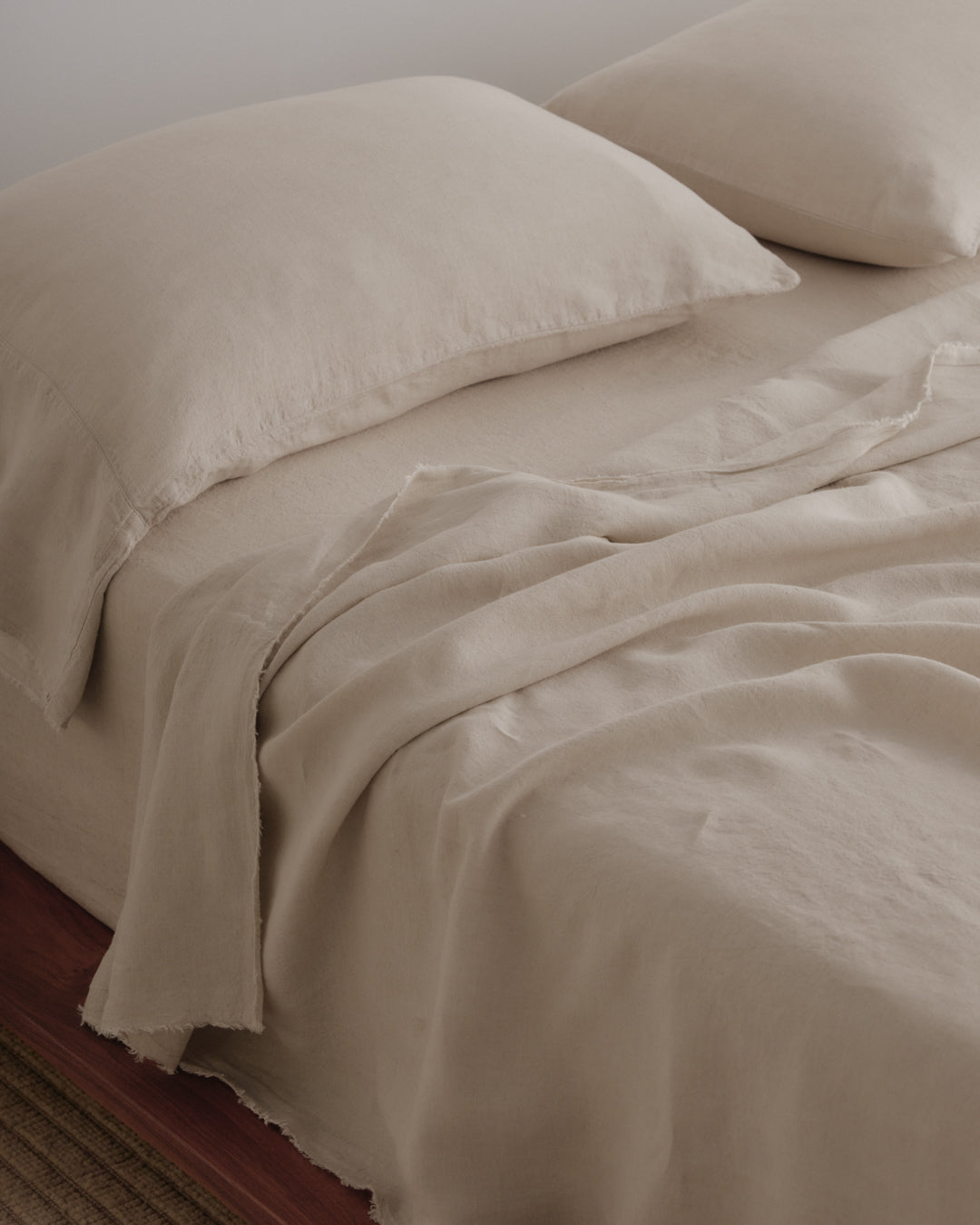 Long Linen Pillowcases | Sandy Color