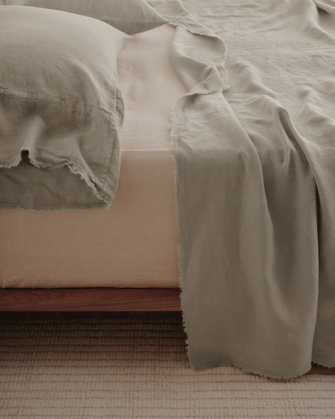 Long Linen Pillowcases | Classic Taupe