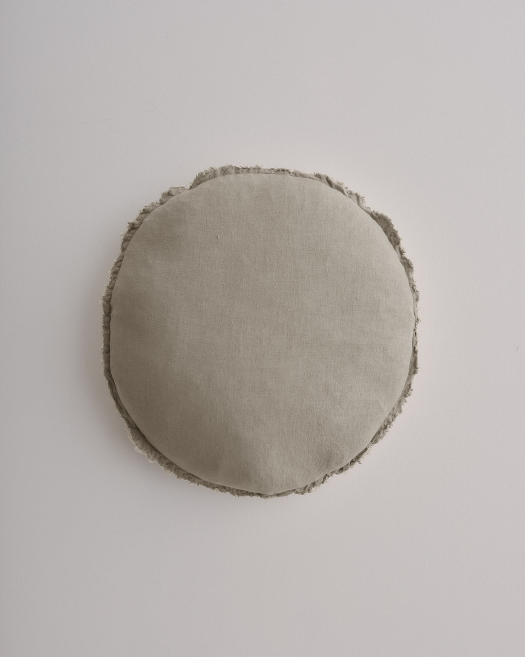  Round Linen Cushion | Classic Taupe