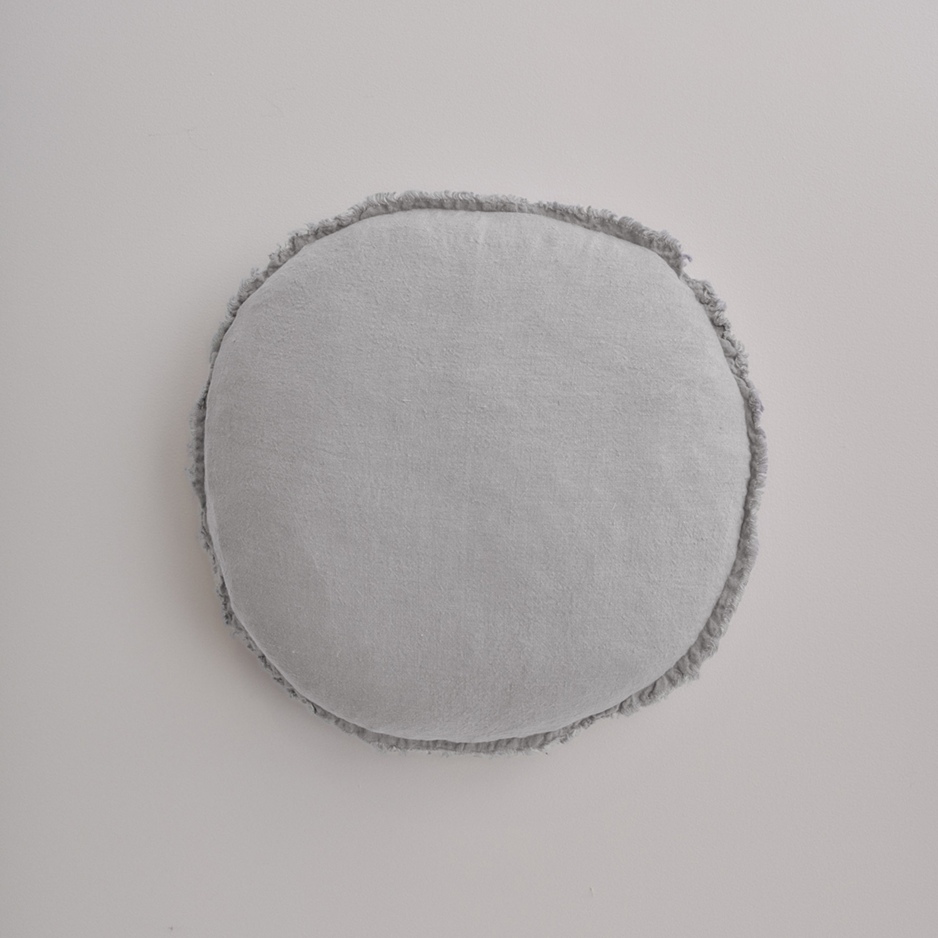 Flocca Macaron Linen Pillow - Fog