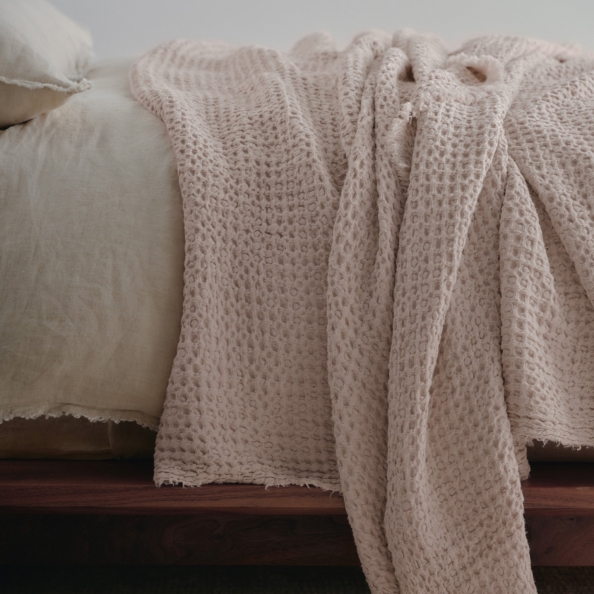 Flocca Linen Blanket - Floss