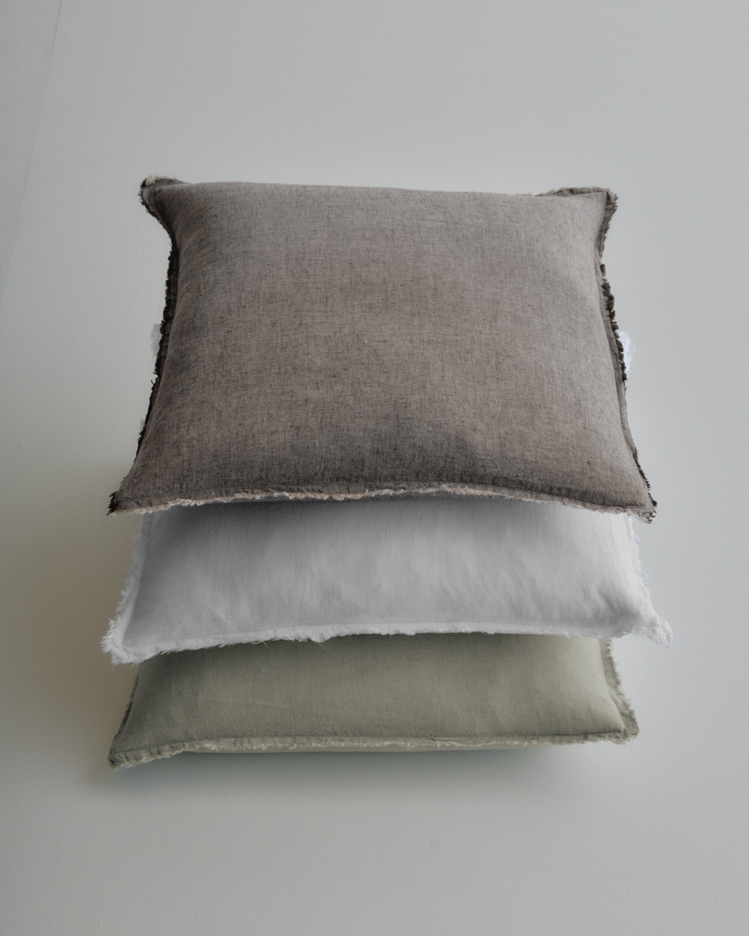 Linen Cushion & Cover | Muted Black
