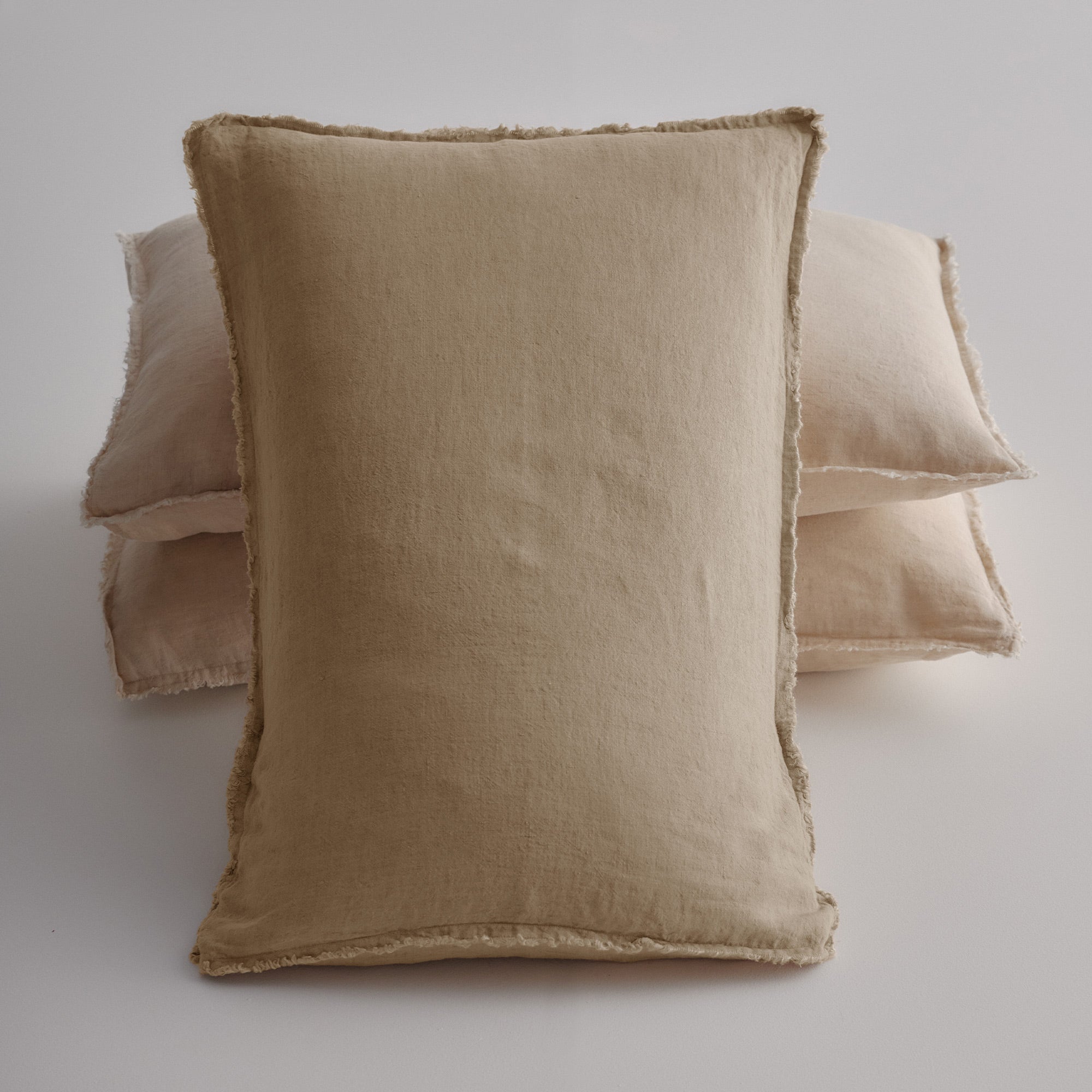 Flocca Linen Pillowcase - Carmel