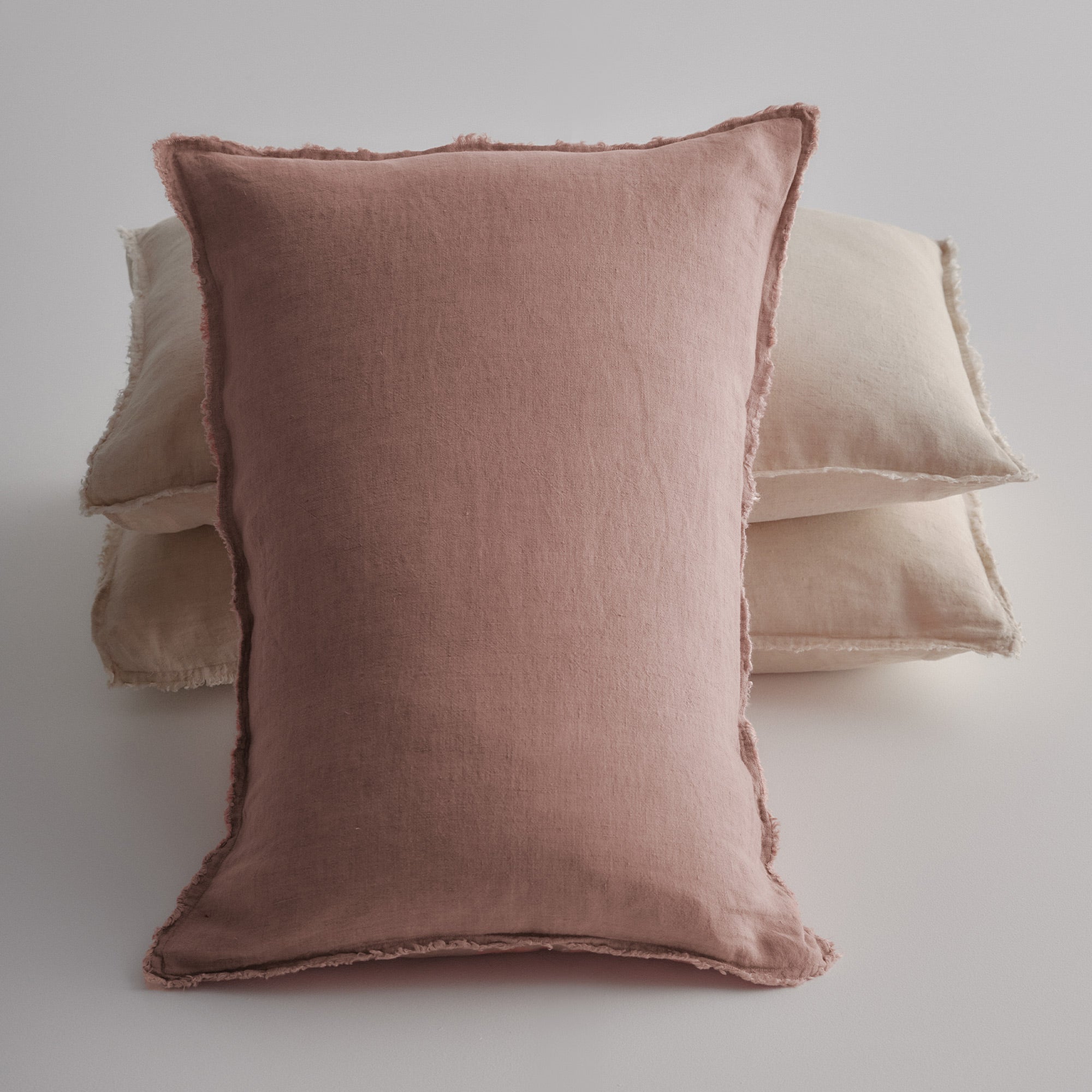 Flocca Linen Pillowcase - Rosa
