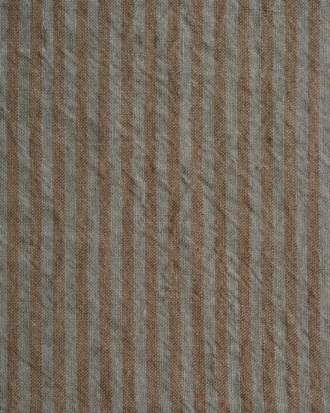 Stripe Linen Napkin | Teal & Brown Stripe