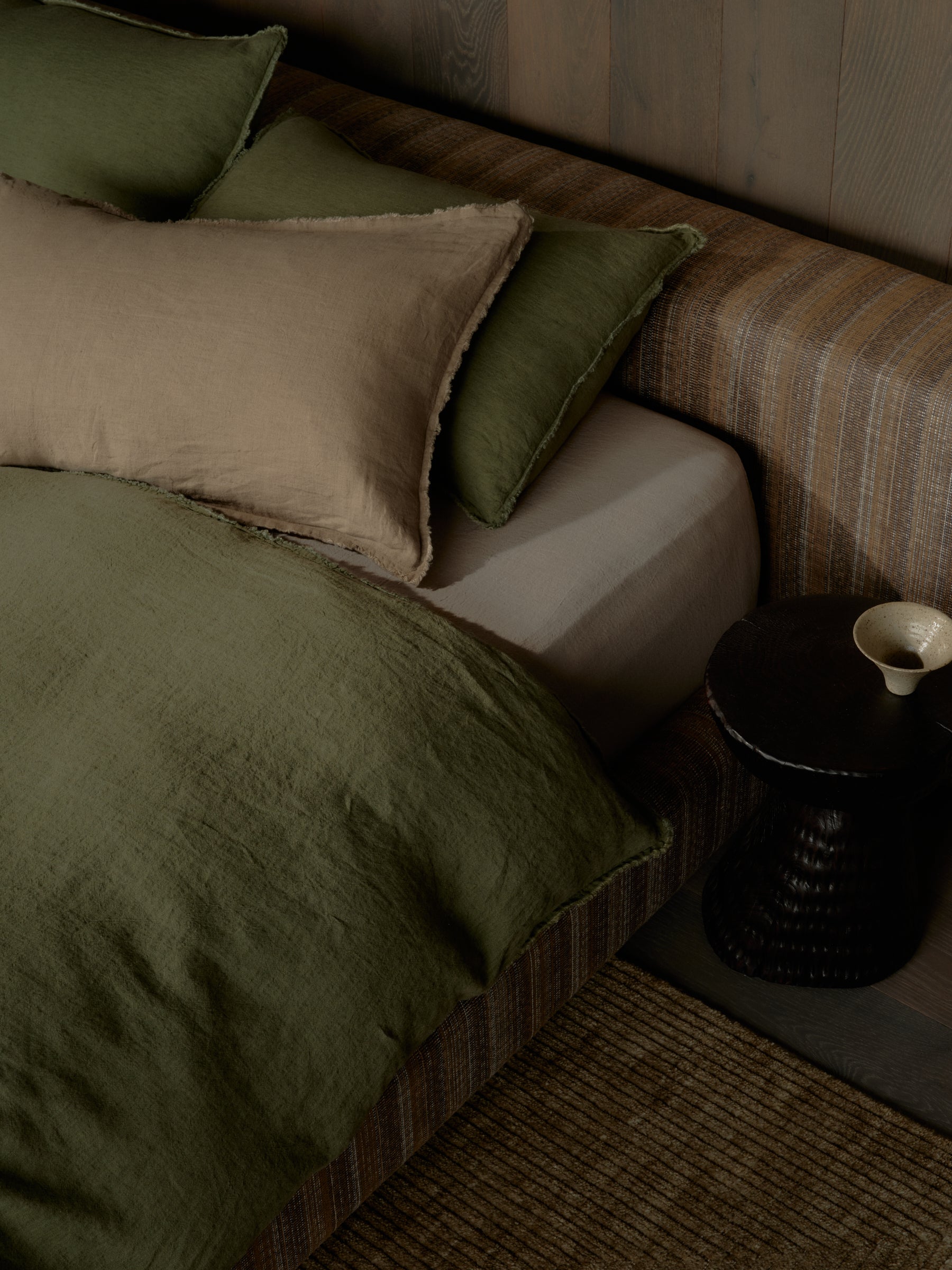 Flocca Linen Body Pillow - Carmel